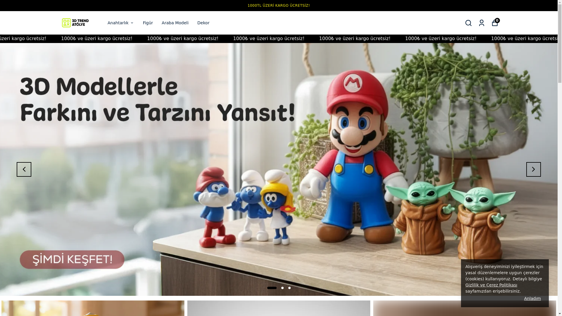 website screenshot of https://3dtrendatolye.com/