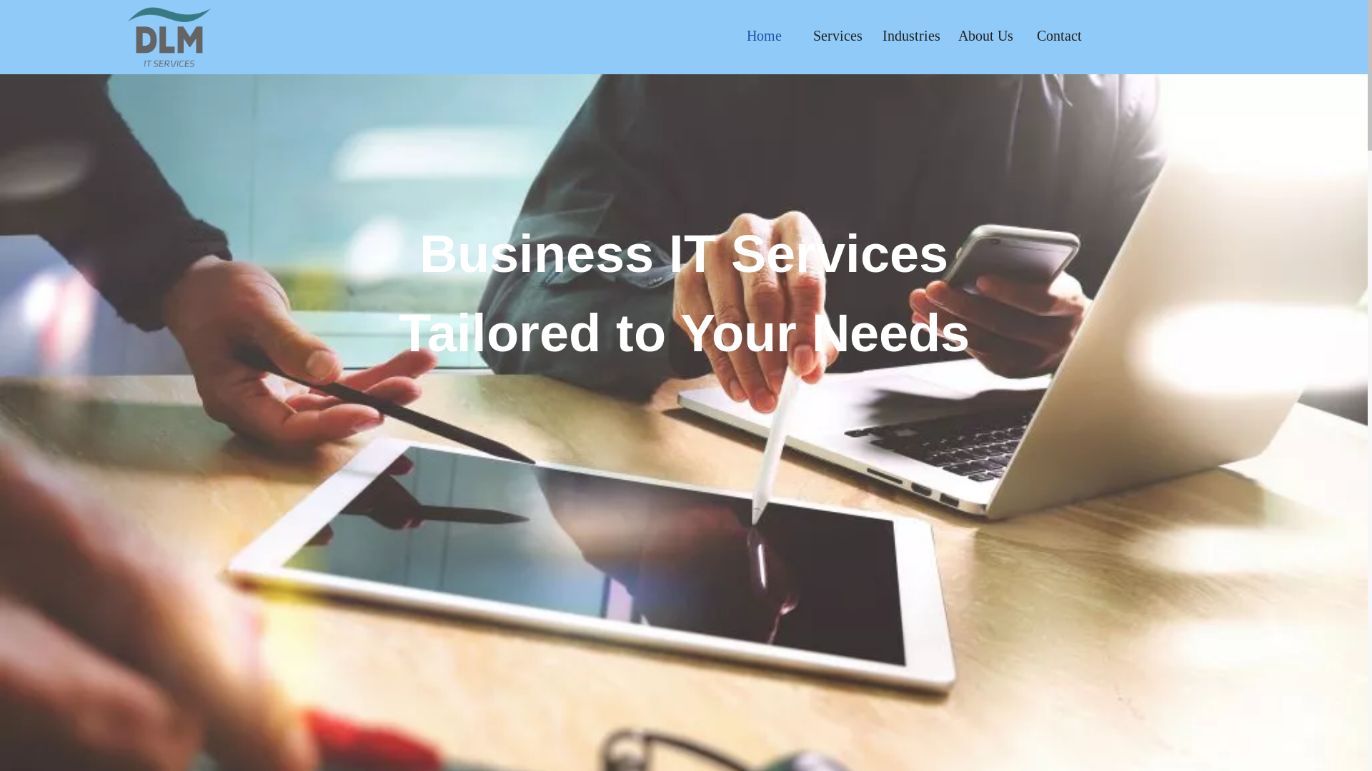 website screenshot of https://dlmitservices.net/