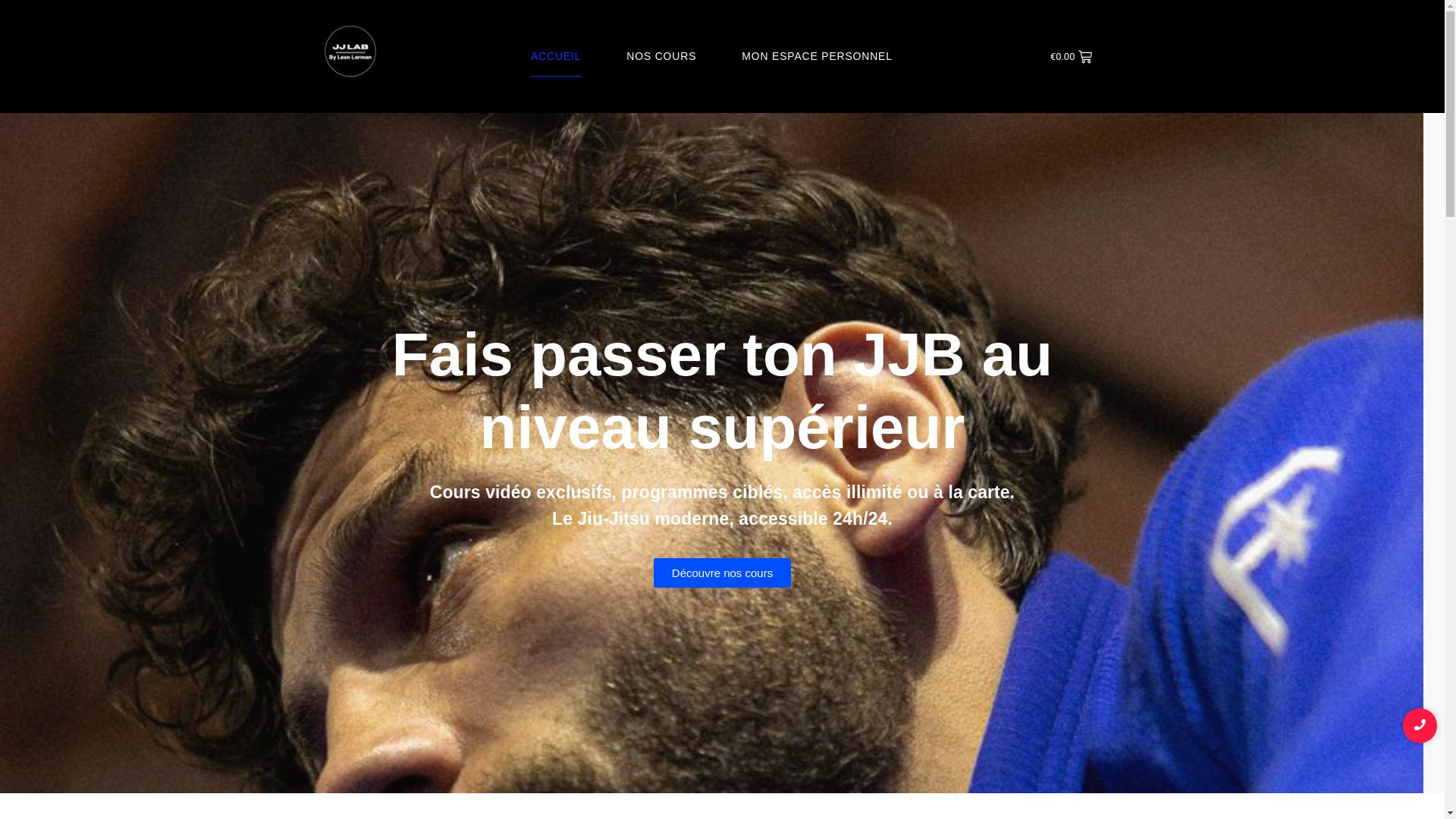 website screenshot of https://larmanjiujitsulab.fr/