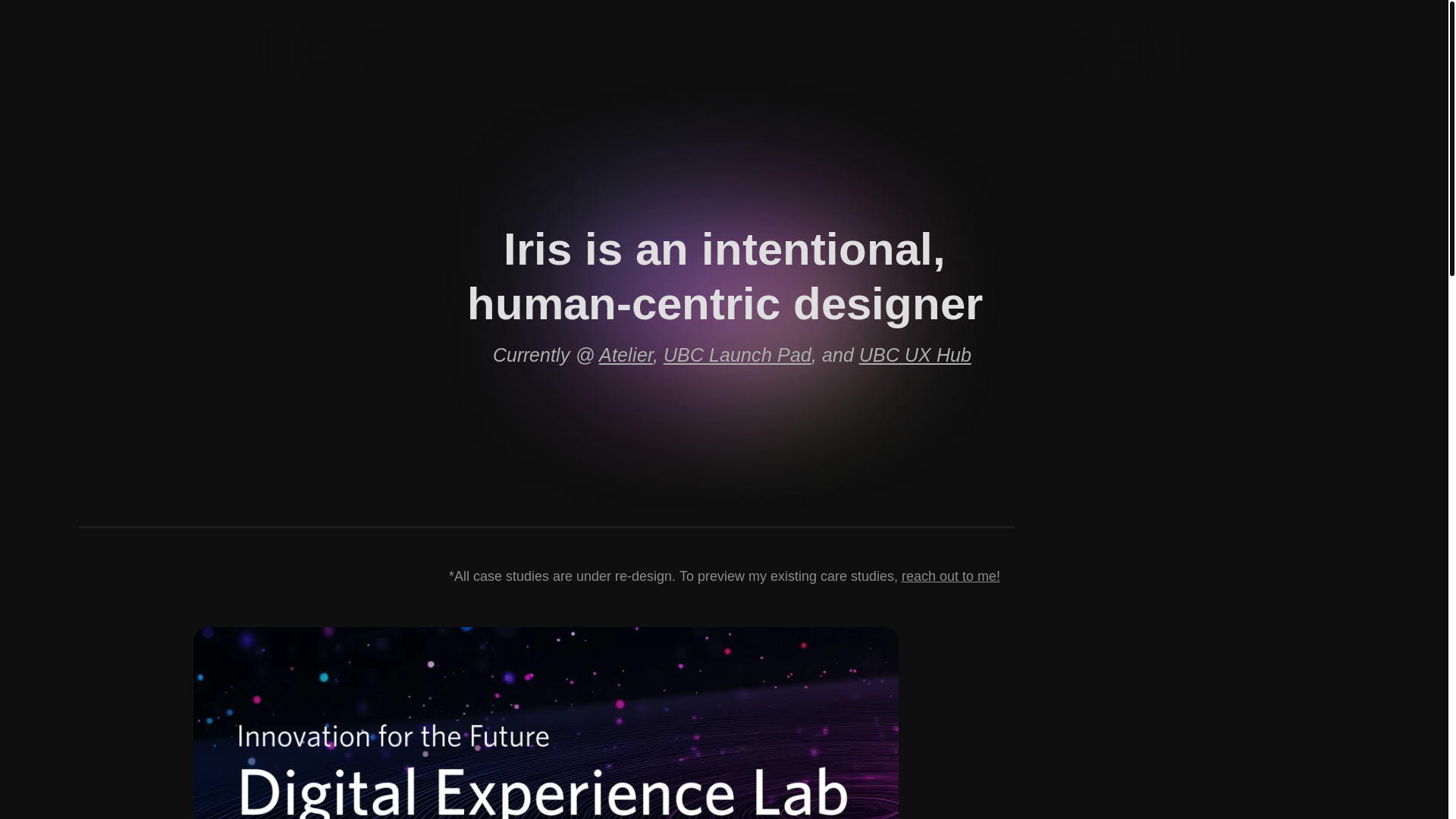 website screenshot of https://irisdan.xyz/
