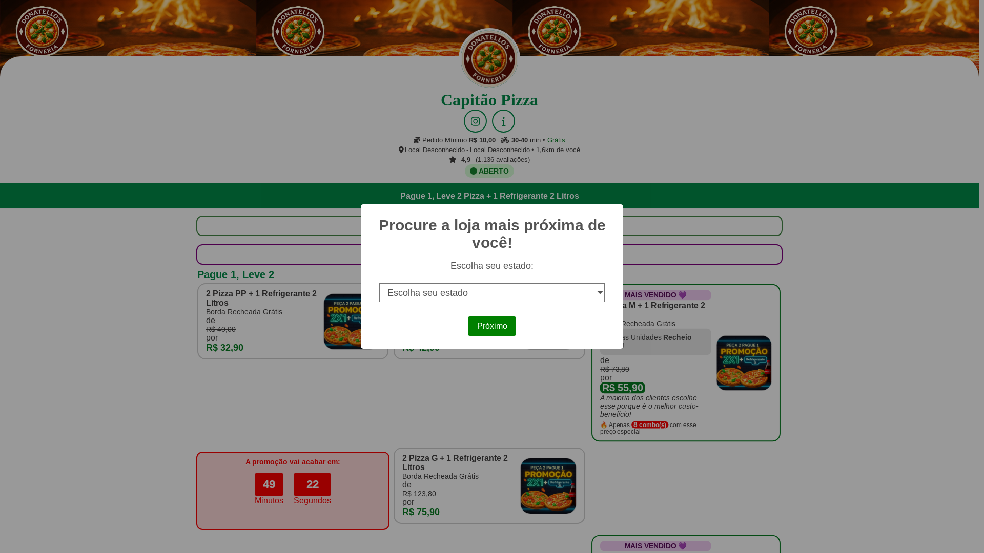 website screenshot of https://donatellos-pizza.pages.dev/