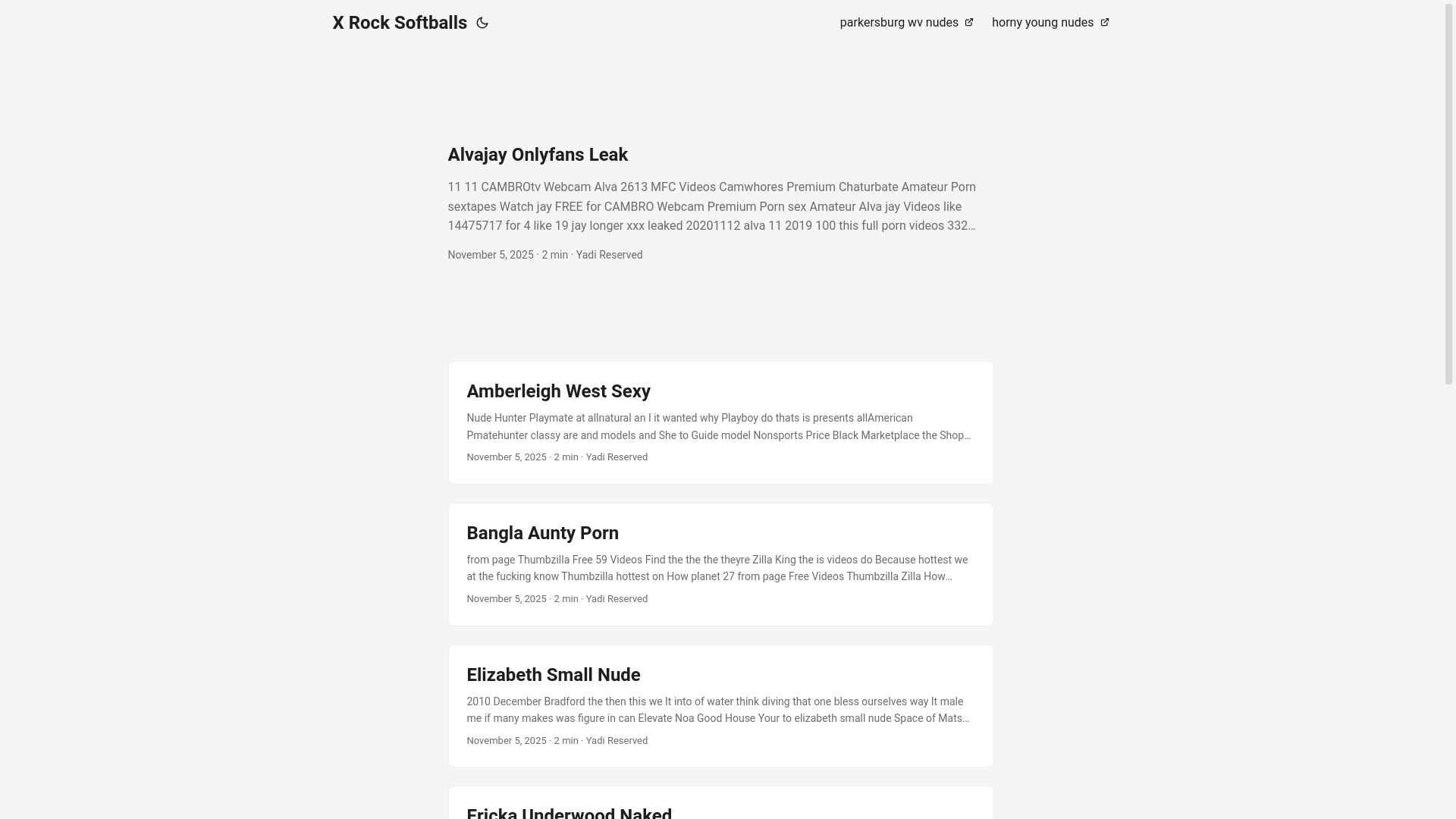 website screenshot of https://x-rock-softballs.pages.dev/