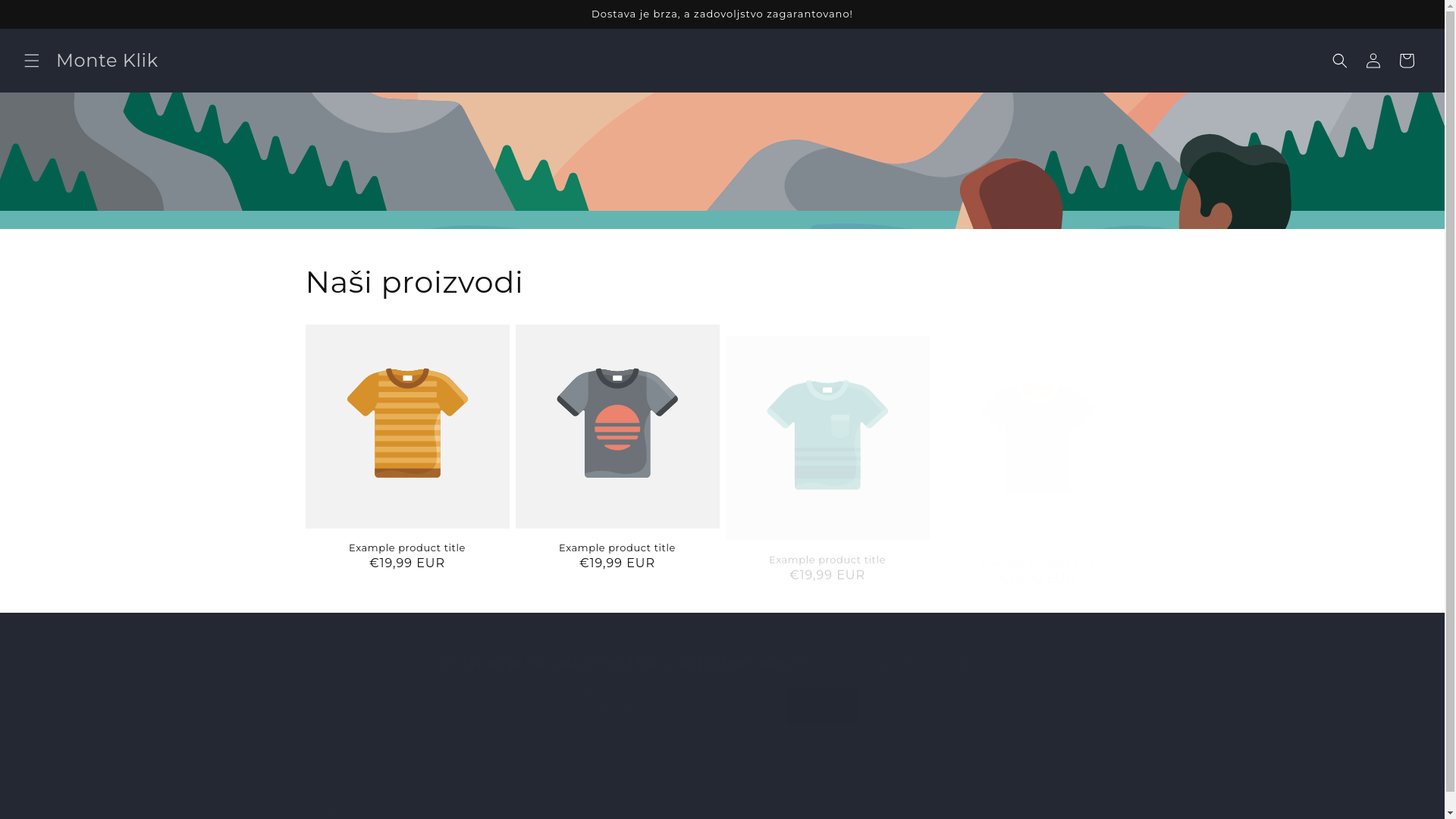 website screenshot of https://monteklik.me/