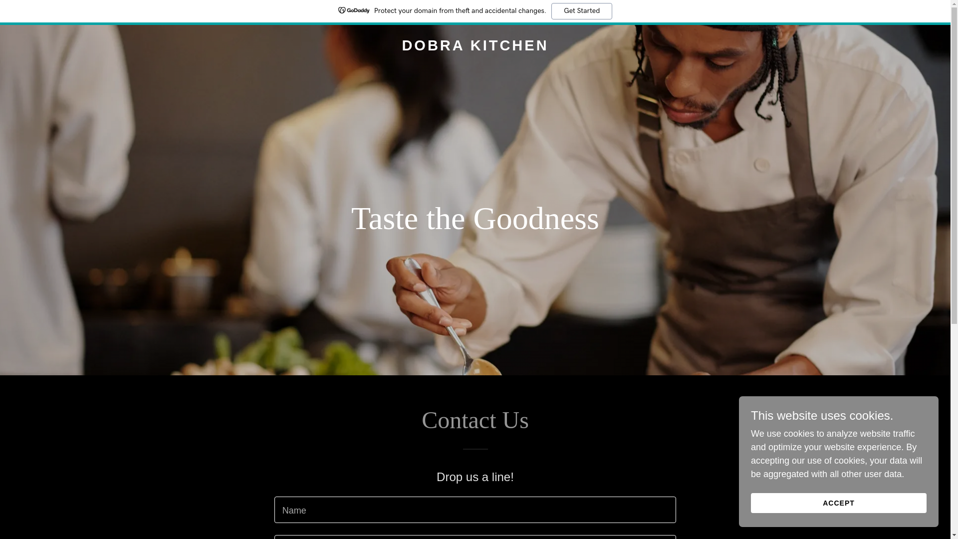 website screenshot of https://dobrakitchen.com/