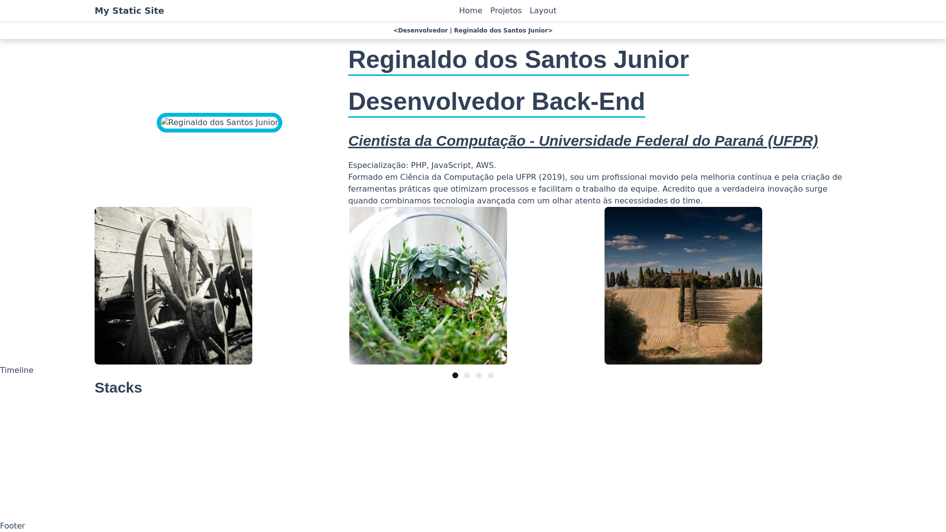 website screenshot of https://portifolio-reginaldo.pages.dev/