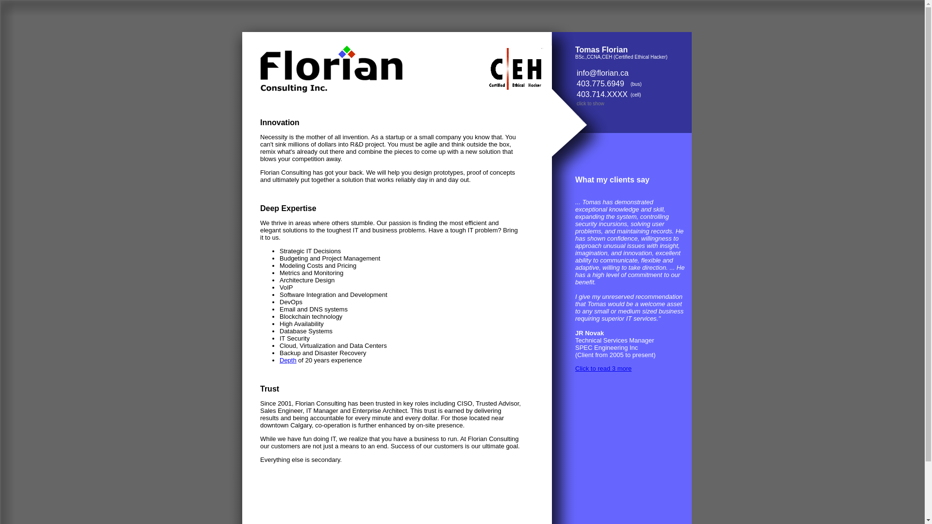 website screenshot of https://www-florian-ca.pages.dev/