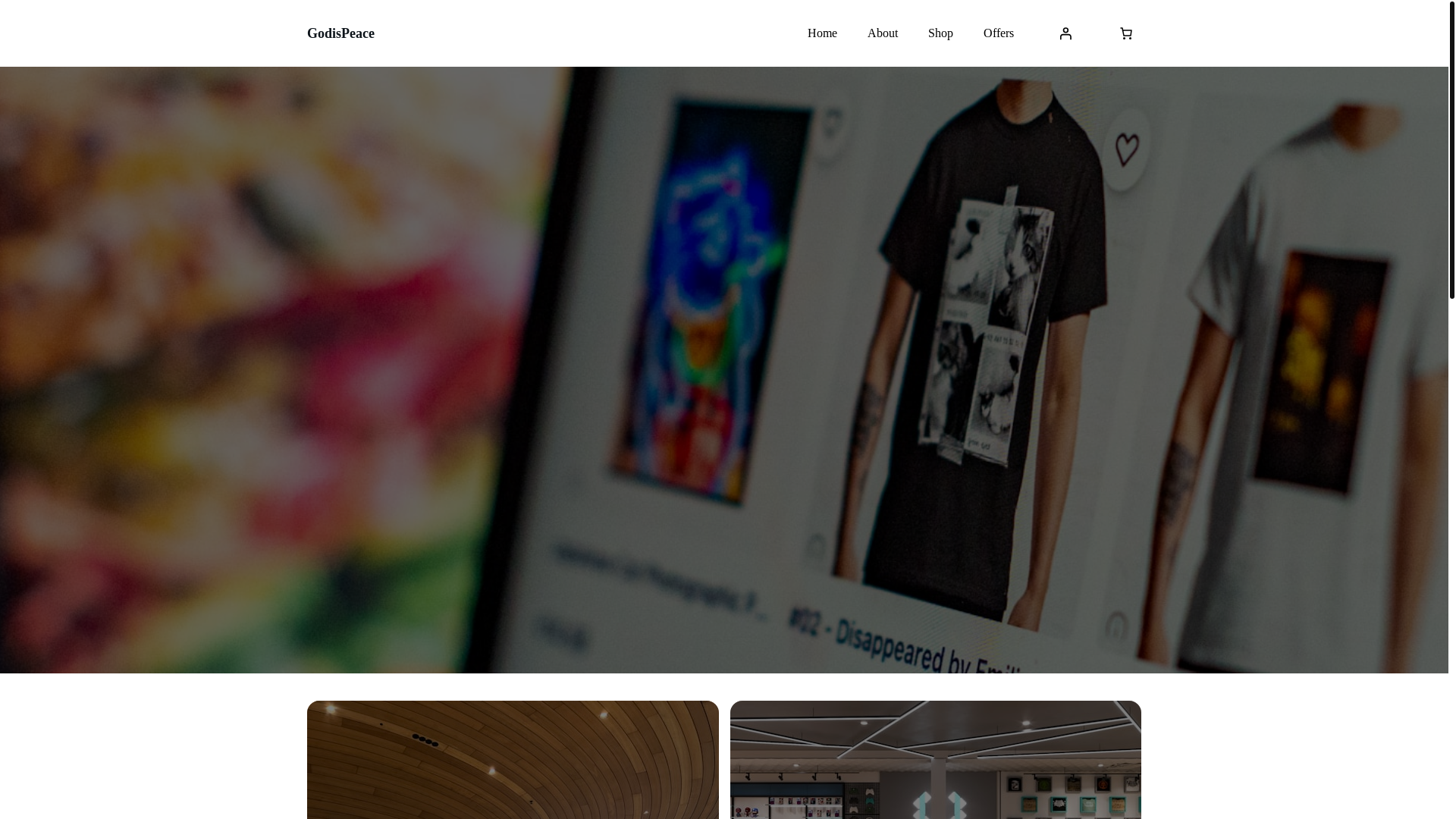 website screenshot of https://godispeace.shop/