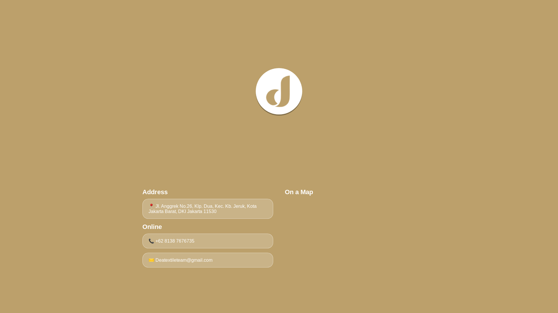 website screenshot of https://deatextile-appslink.com/