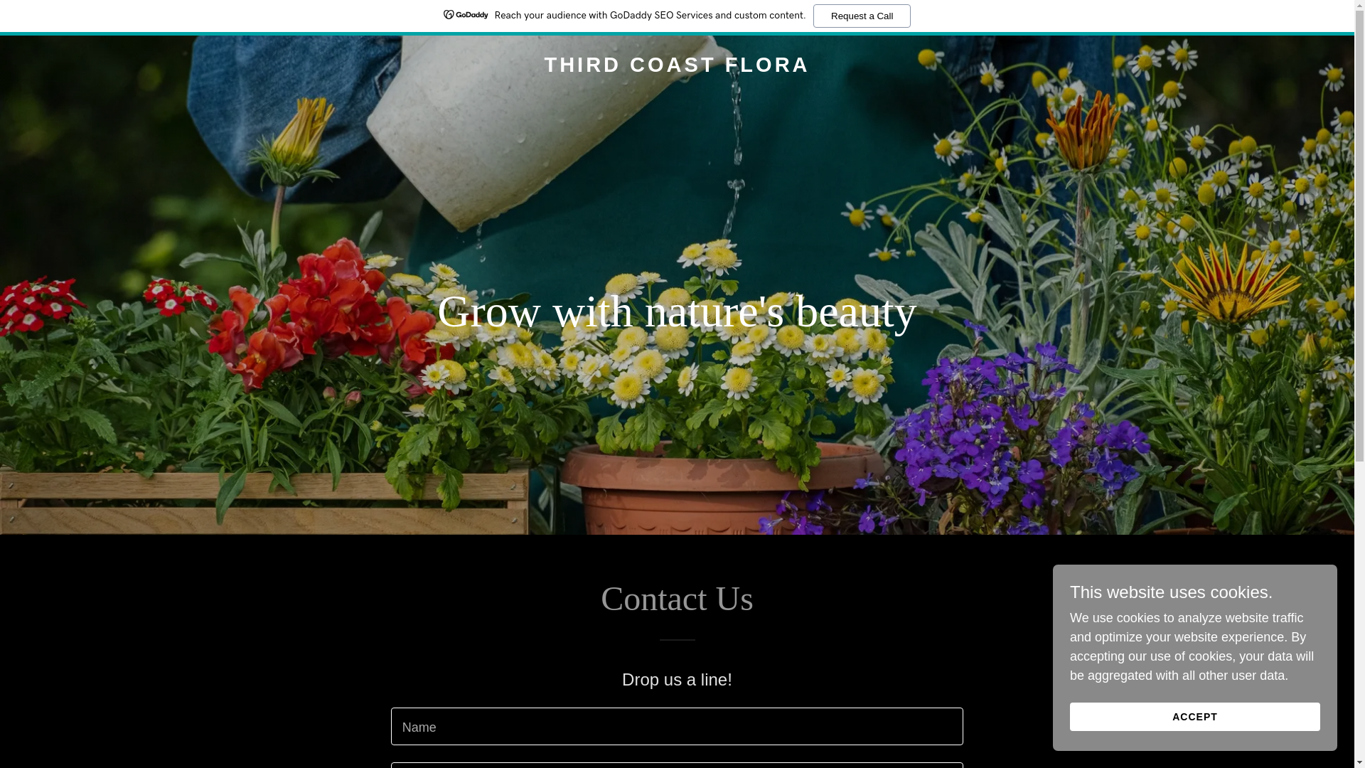 website screenshot of https://thirdcoastflora.com/