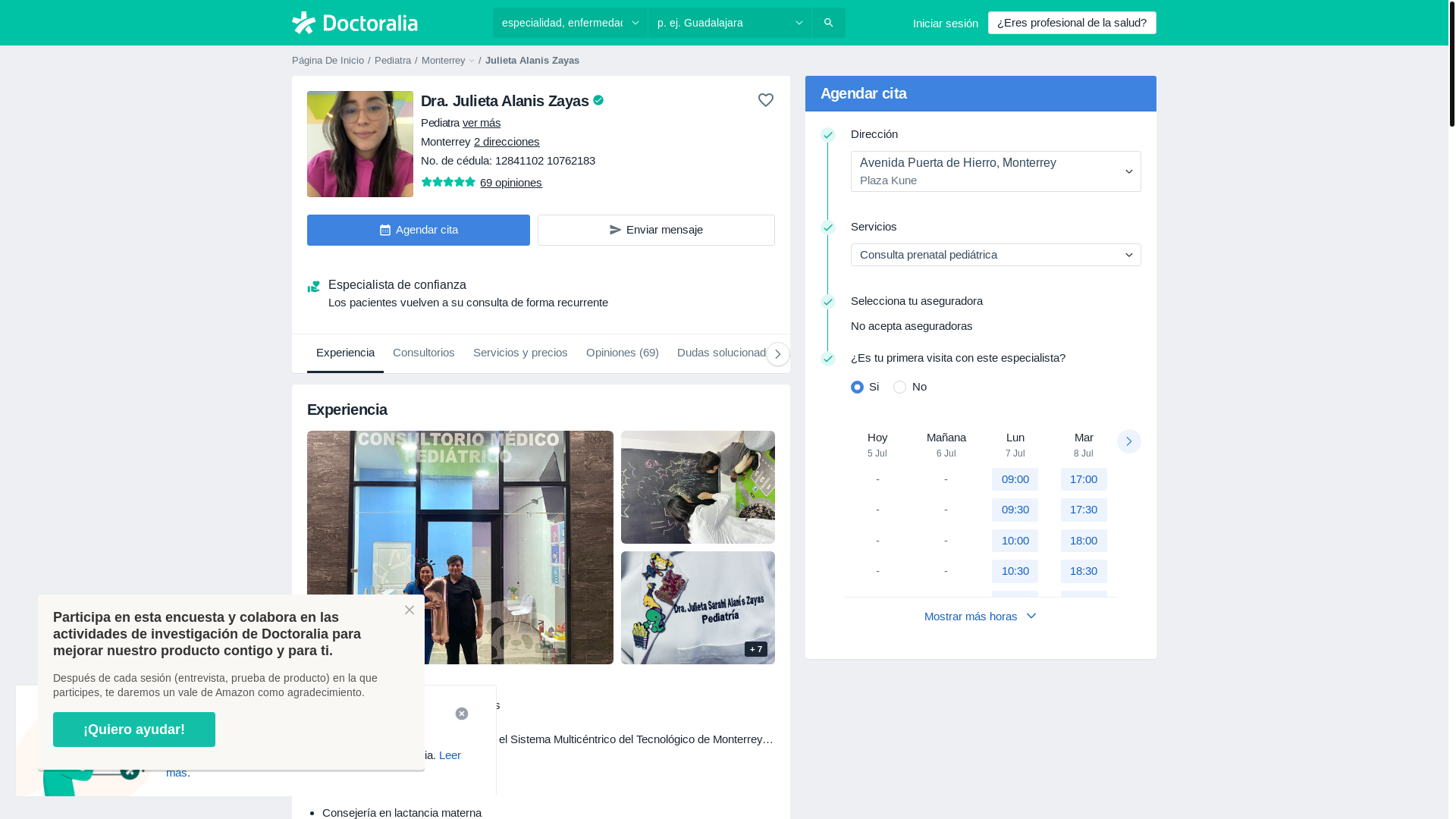 website screenshot of https://santeli.mx/
