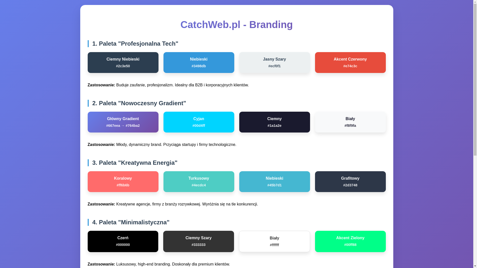 website screenshot of https://catchweb.pl/
