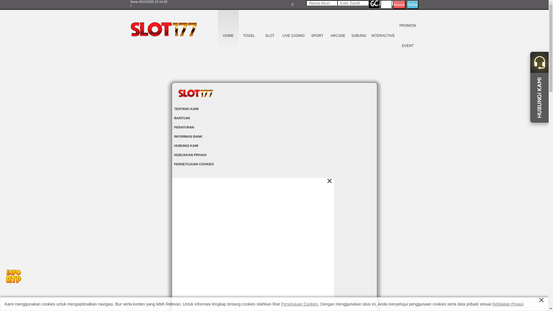 website screenshot of https://slot177-flyhigh.xyz/