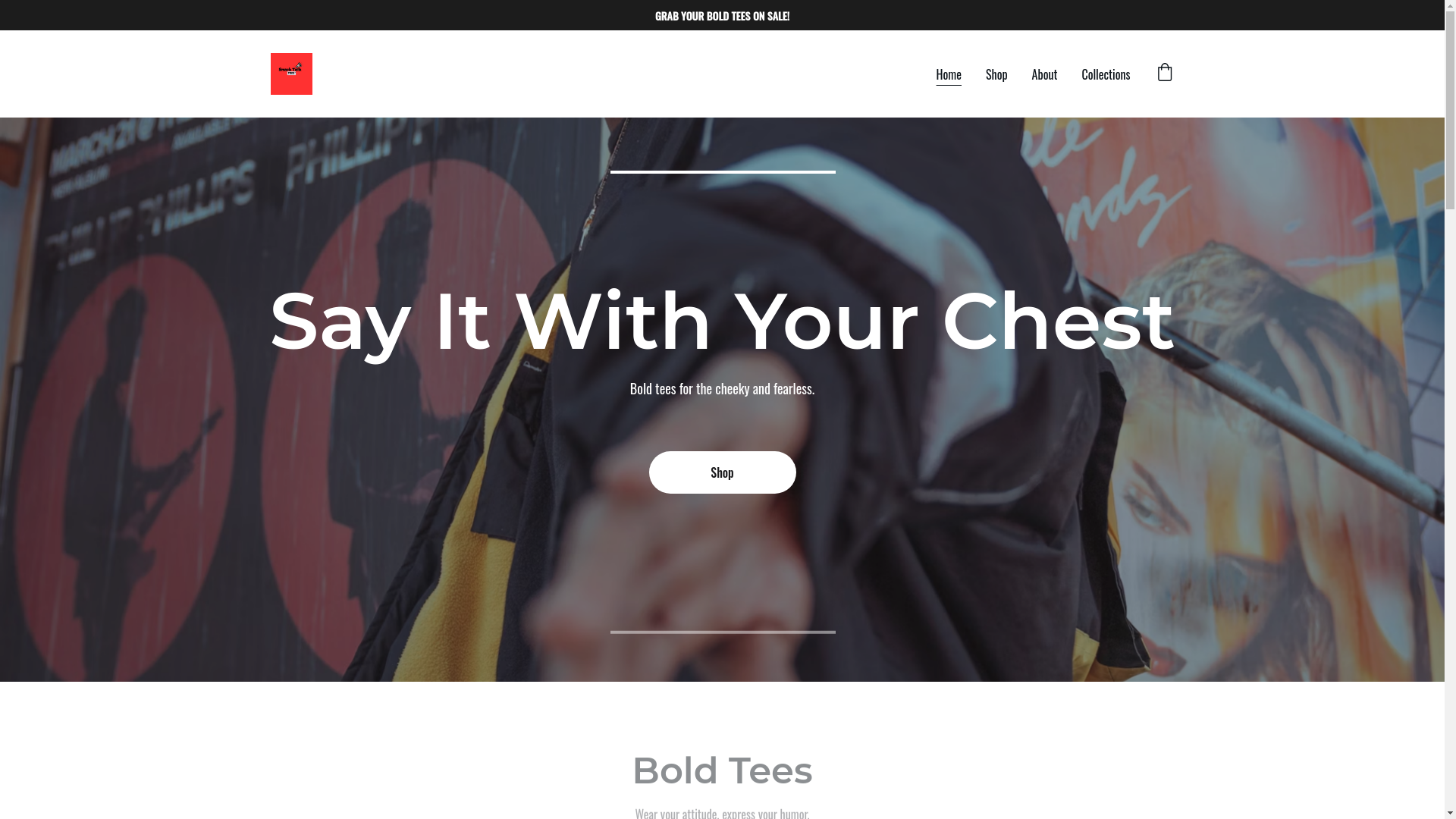website screenshot of https://smacktalktees.shop/
