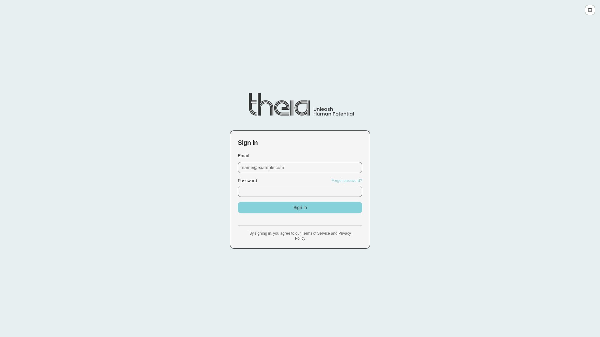 website screenshot of https://theia-customer-portal.pages.dev/
