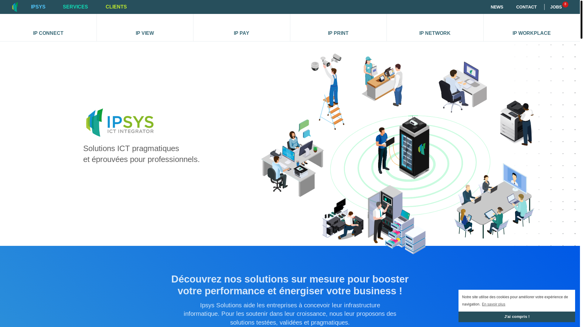website screenshot of https://ipsysorange.com/