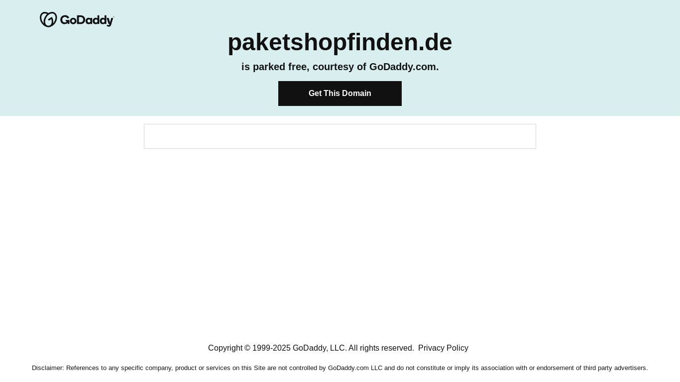 website screenshot of https://paketshopfinden.de/