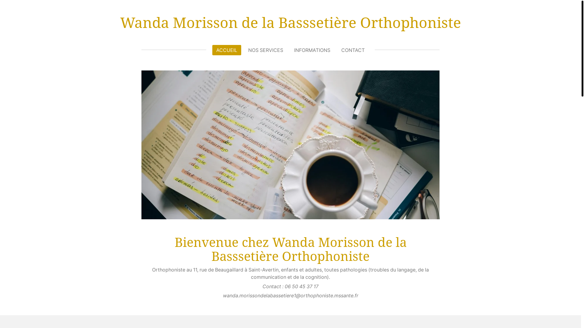 website screenshot of https://wandamorissondelabassetiereorthophoniste.fr/