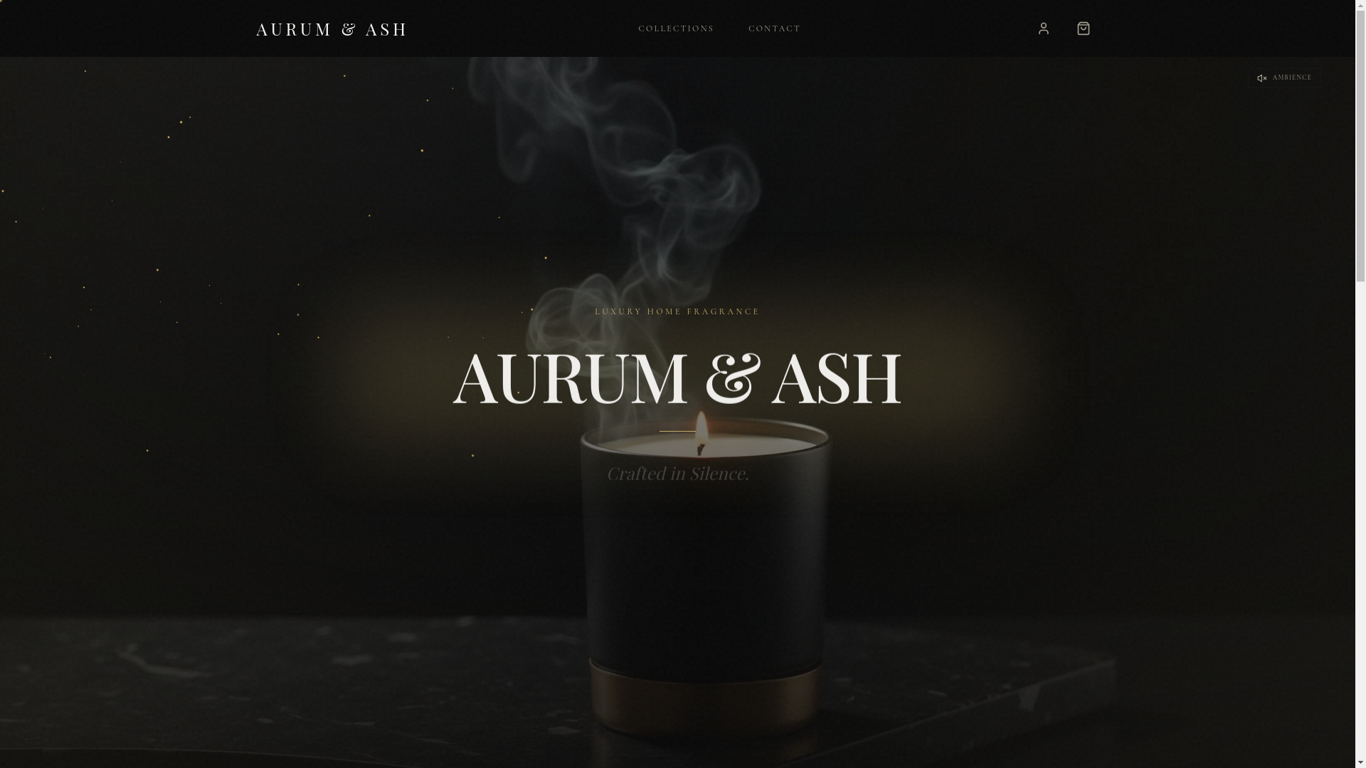website screenshot of https://aurumandash.in/