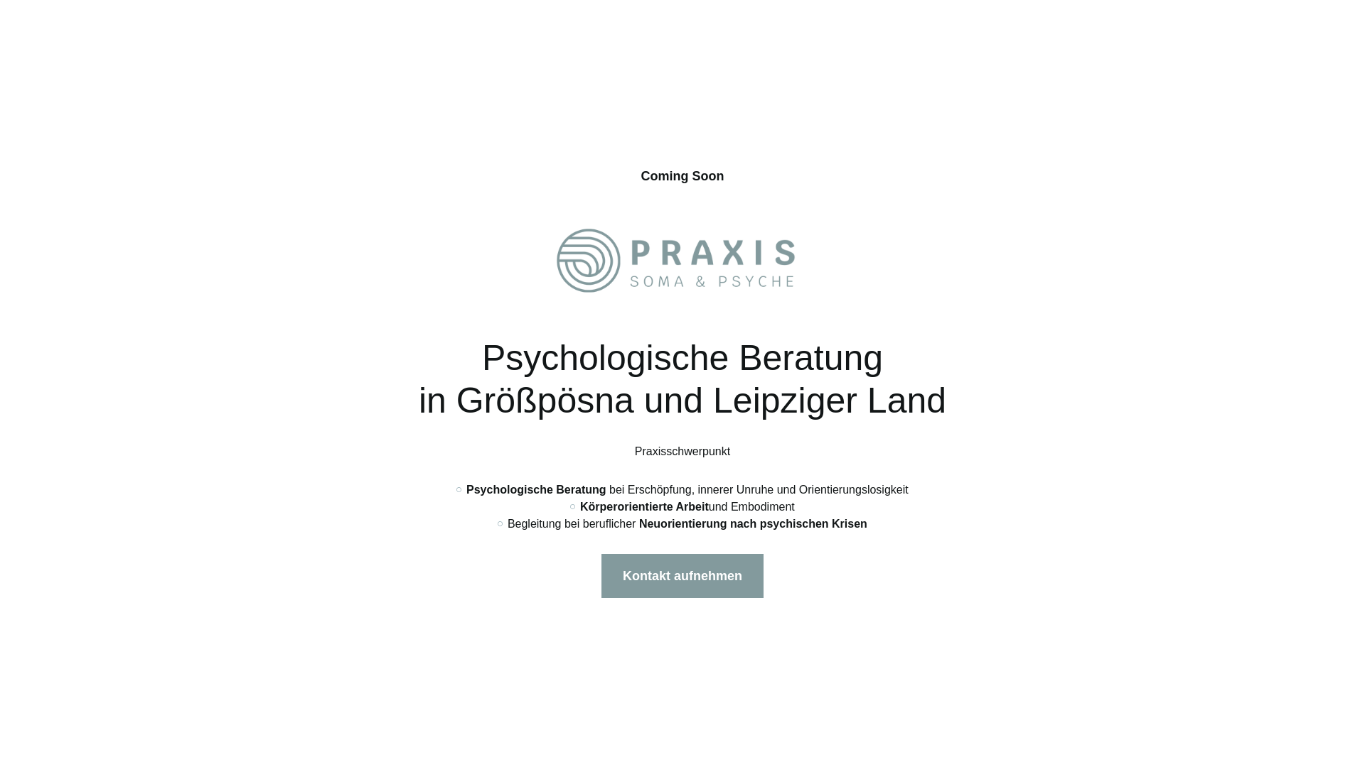 website screenshot of https://praxis-soma-psyche.de/