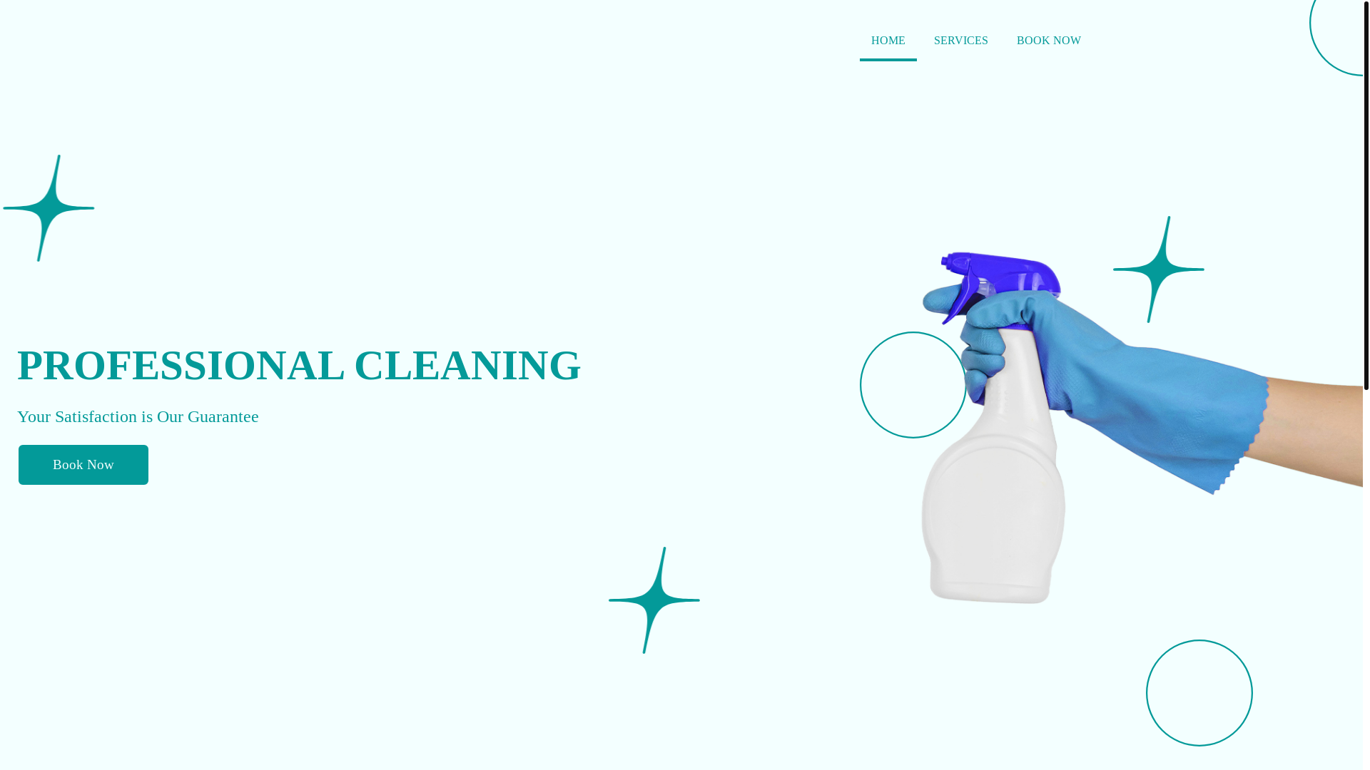 website screenshot of https://pureedgecleaningservices.com/