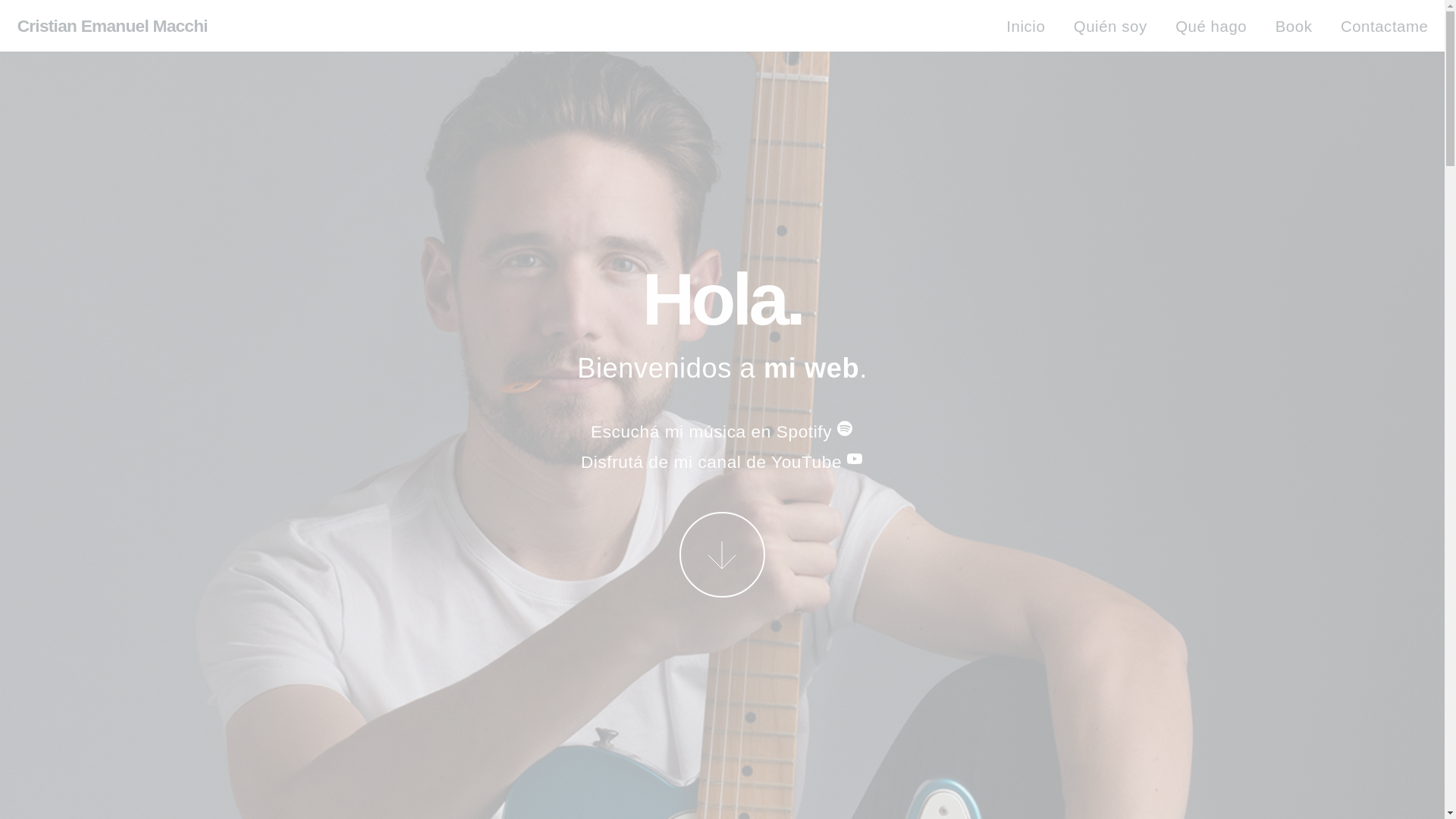 website screenshot of https://cristianemanuelmacchi.ar