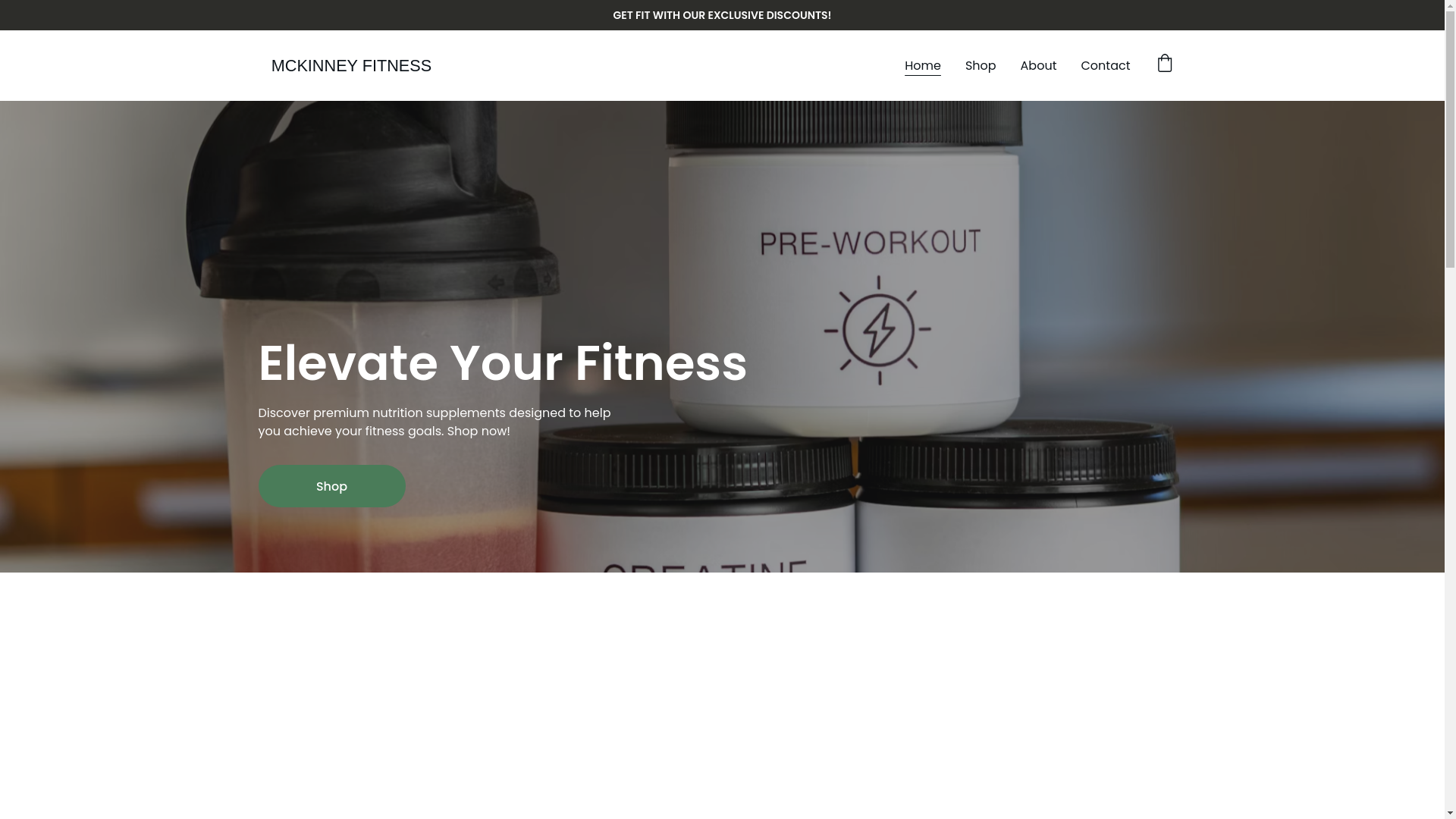 website screenshot of https://mckinney-fitness.com/