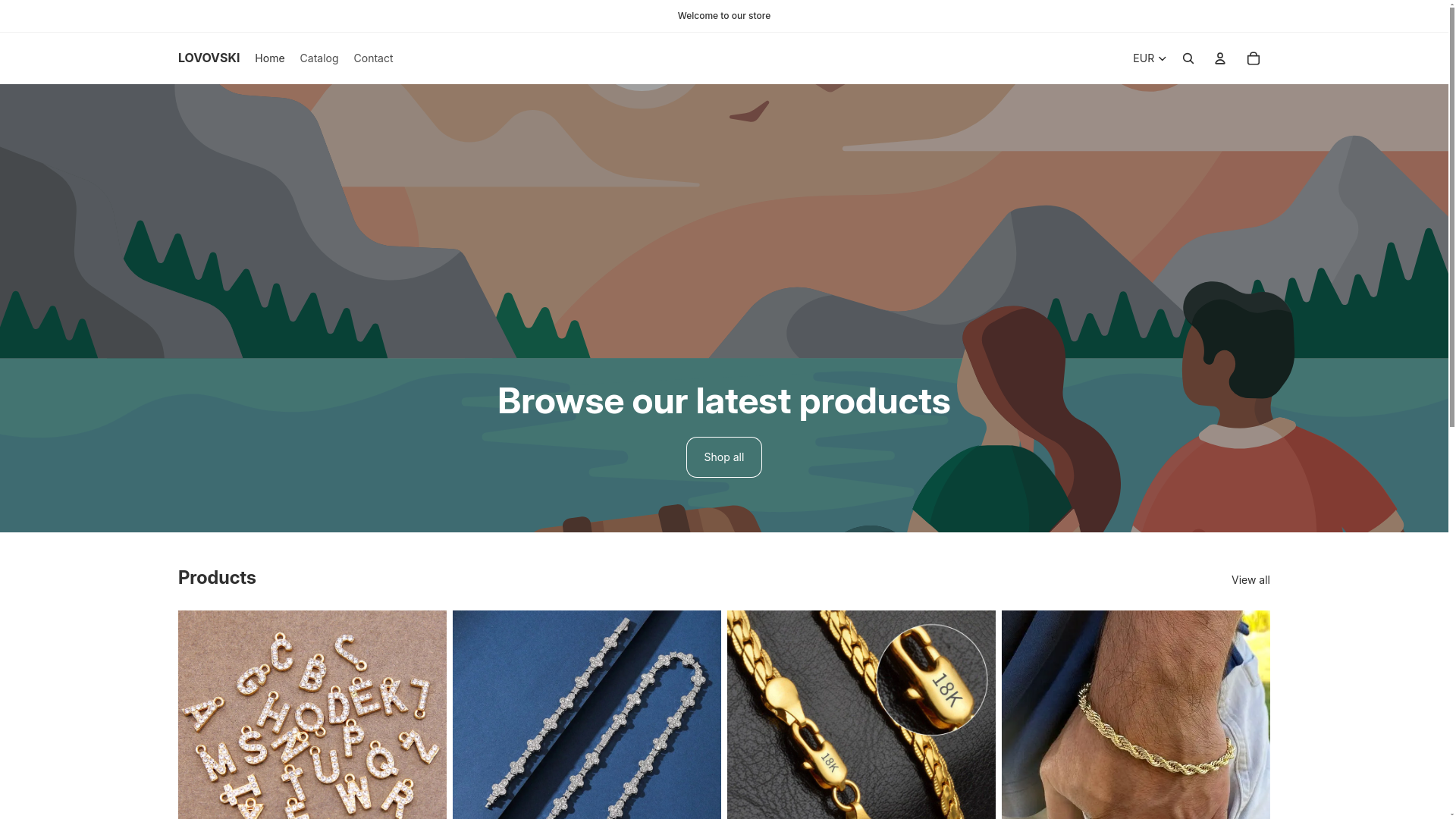 website screenshot of https://lovovski.de/