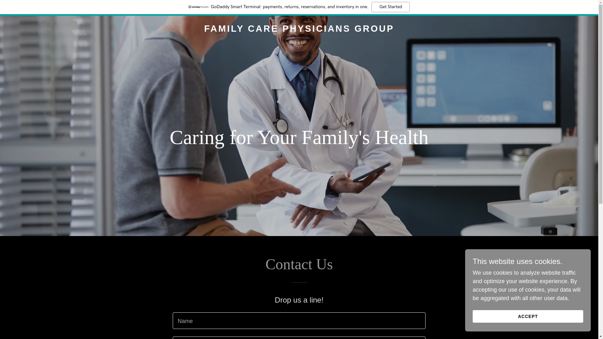 website screenshot of https://familycarephysicians.group/
