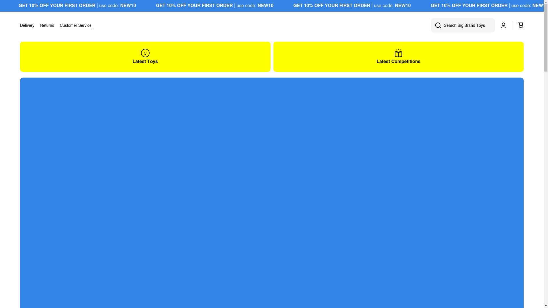 website screenshot of https://squadtoys.co.uk/