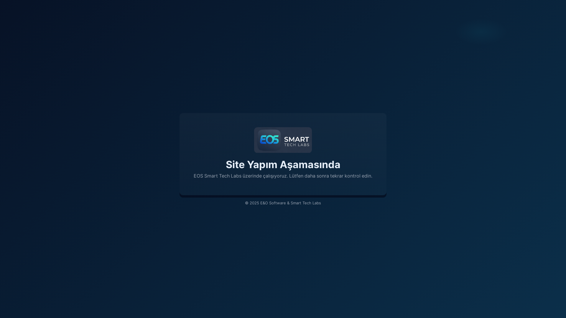 website screenshot of https://eossmarttech.com.tr/