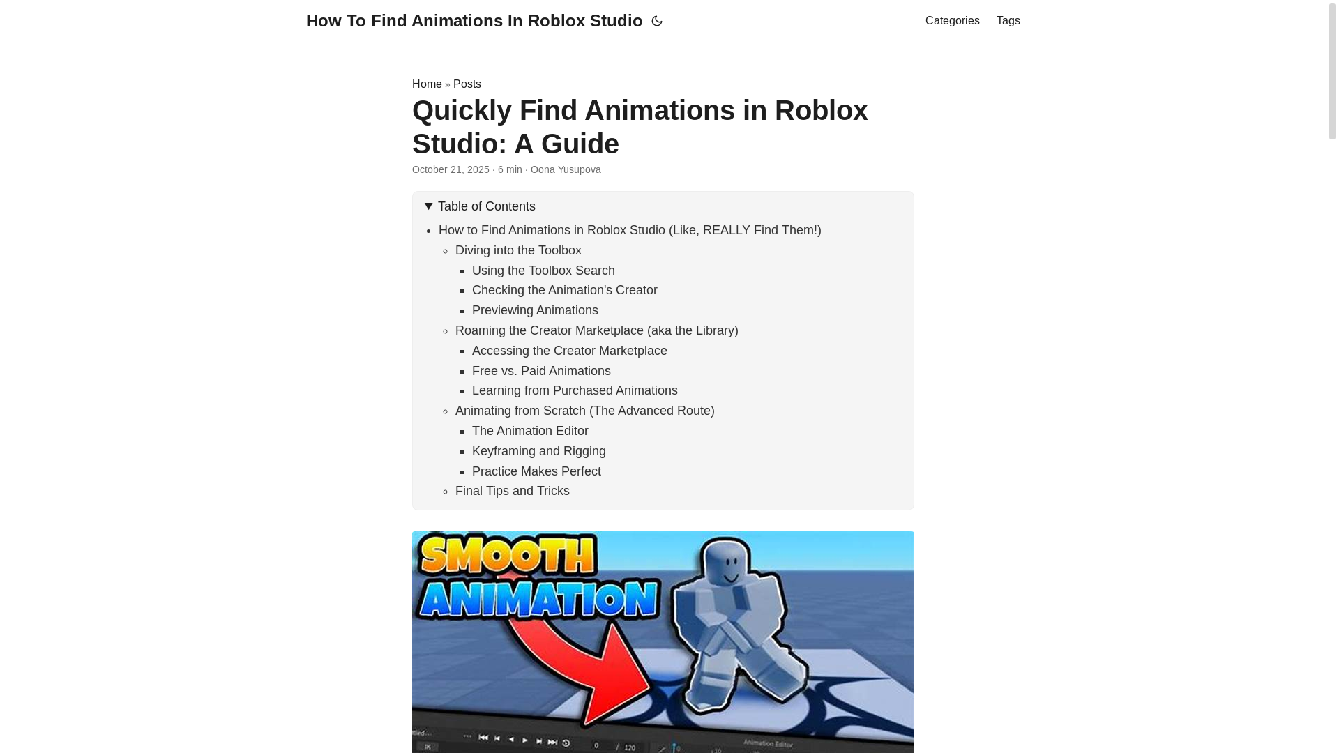 website screenshot of https://how-to-find-animations-in-roblox-studio.pages.dev/