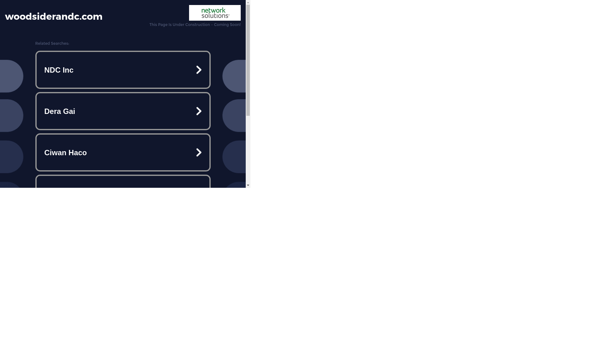 website screenshot of https://woodsiderandc.com/