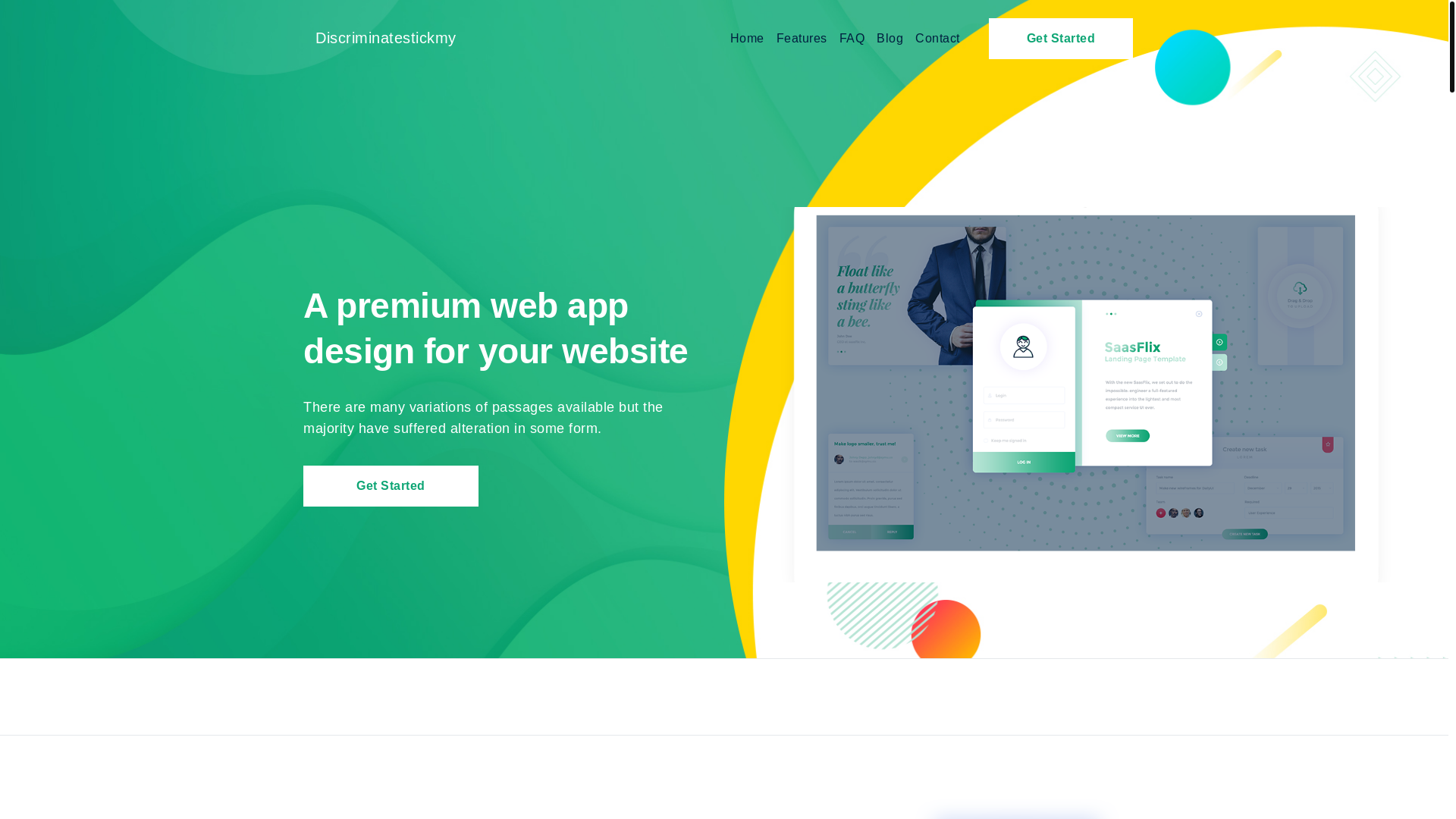 website screenshot of https://discriminatestick.my.id/