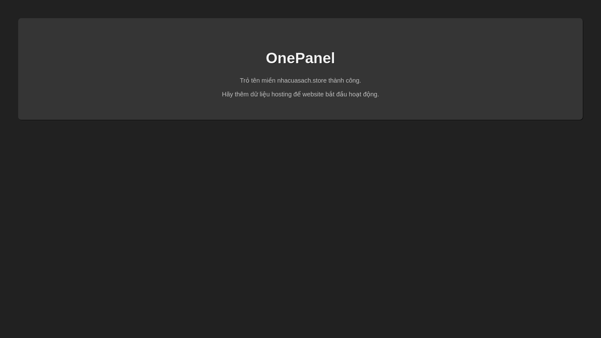 website screenshot of https://nhacuasach.store/