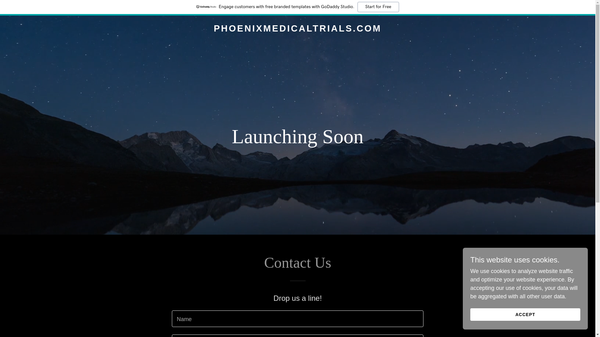 website screenshot of https://phoenixmedicaltrials.com/