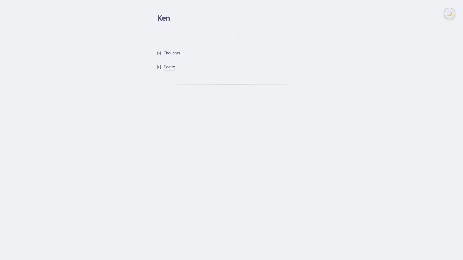 website screenshot of https://kenhu-personal-website.pages.dev/