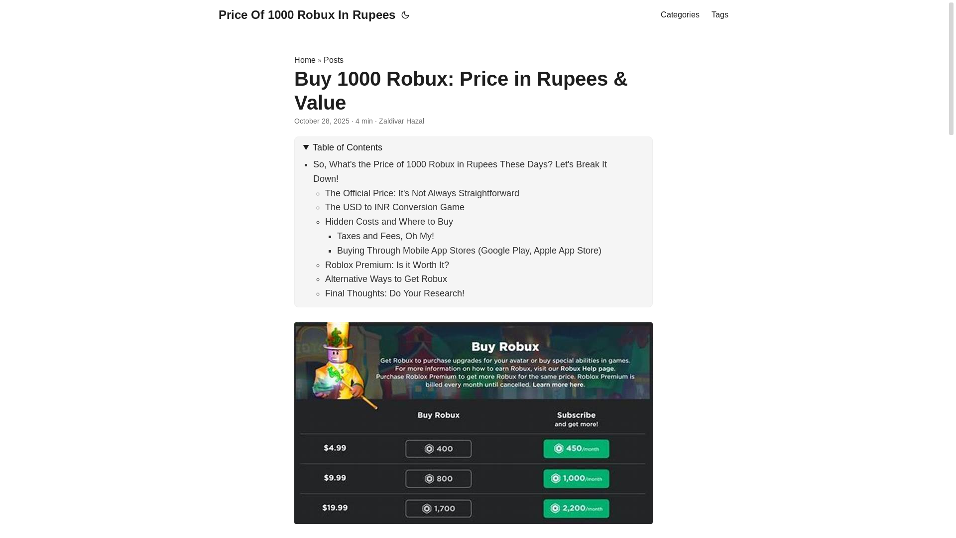 website screenshot of https://price-of-1000-robux-in-rupees.pages.dev/