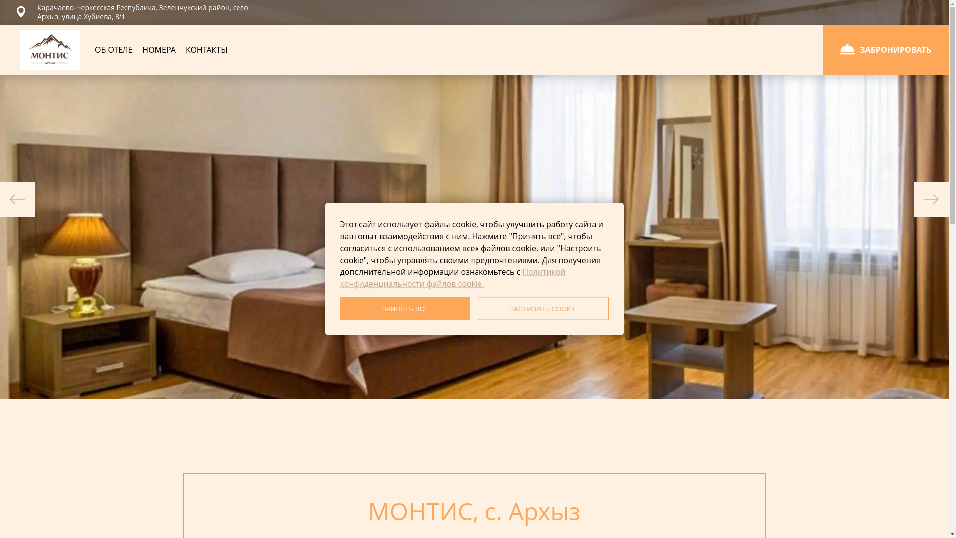 website screenshot of https://montis-arkhyz.ru/