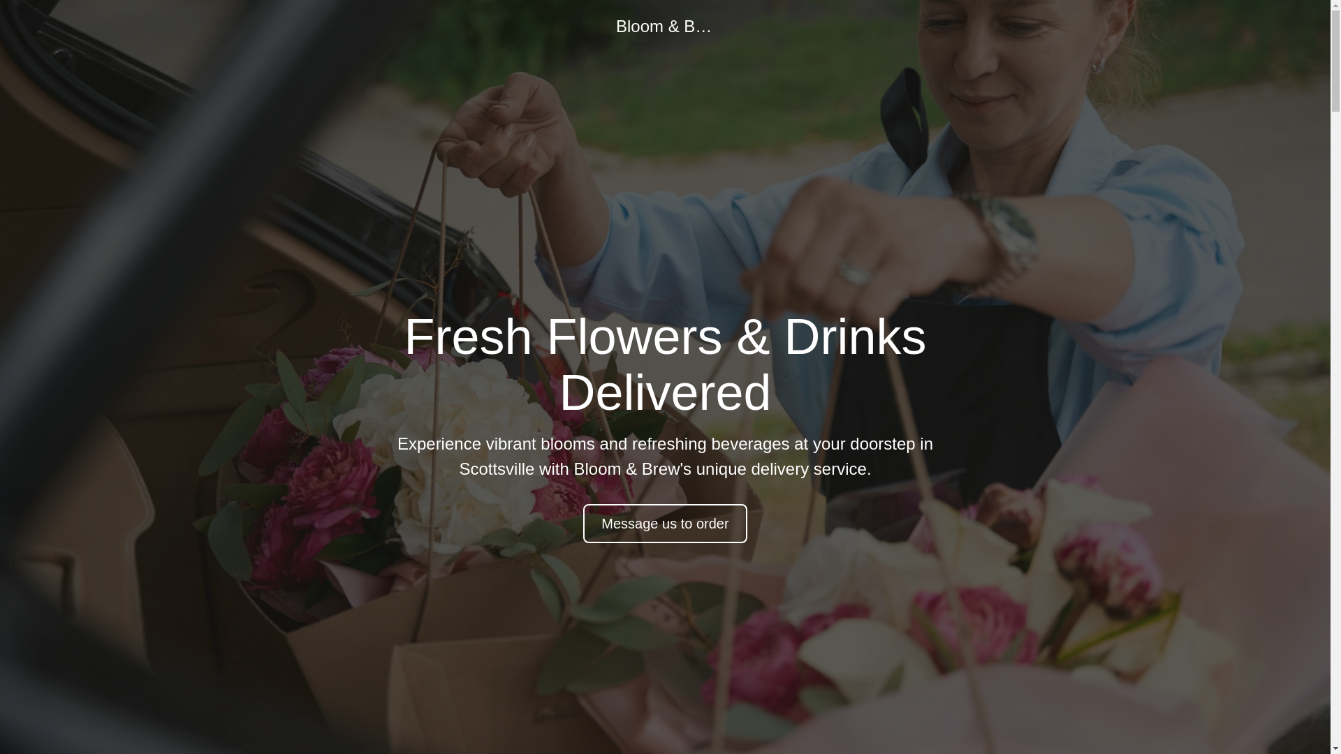 website screenshot of https://bloomandcoldbrew.com/