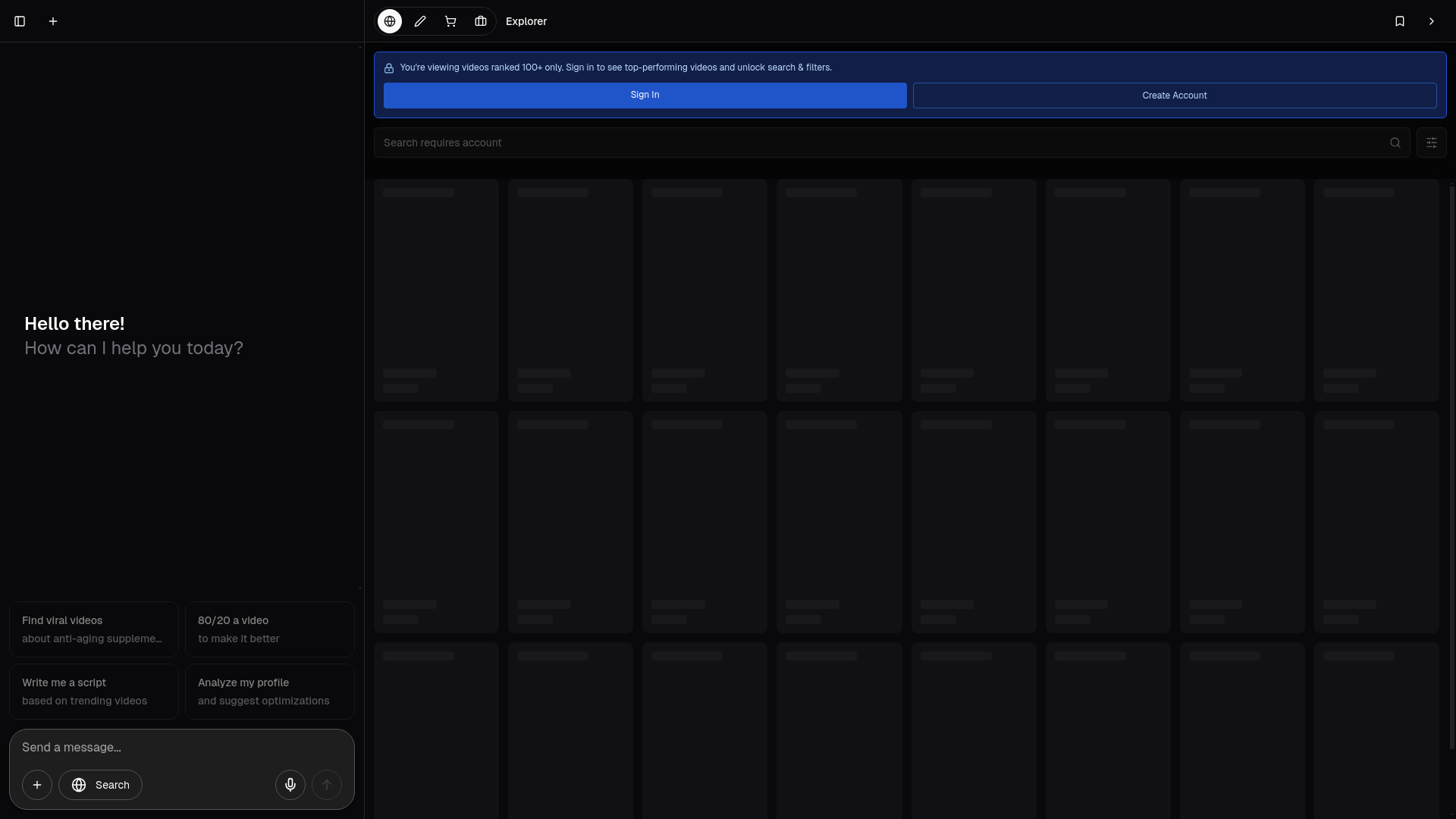 website screenshot of https://tiktokcopilot.com/