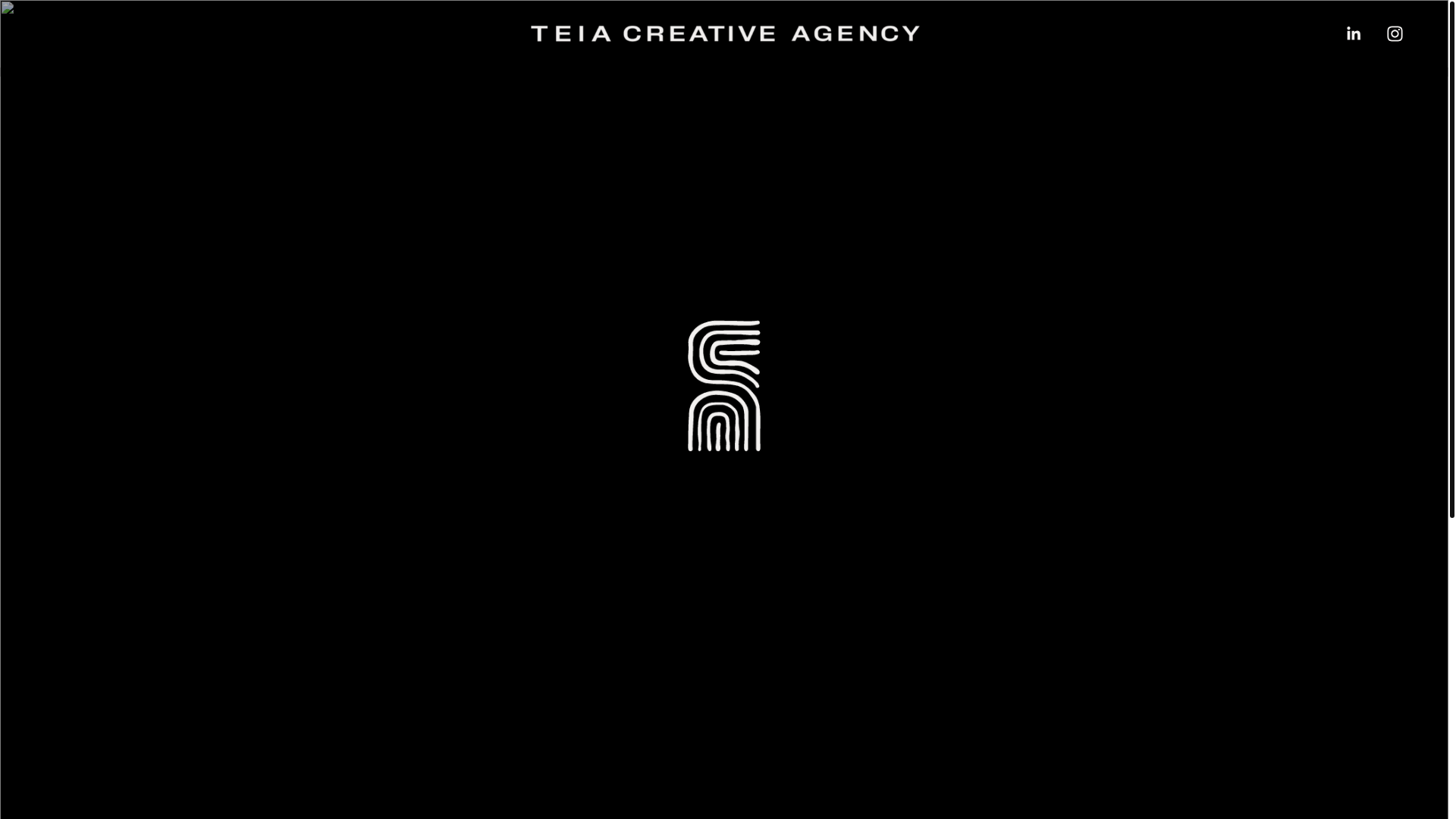 website screenshot of https://teiacreativeagency.com/
