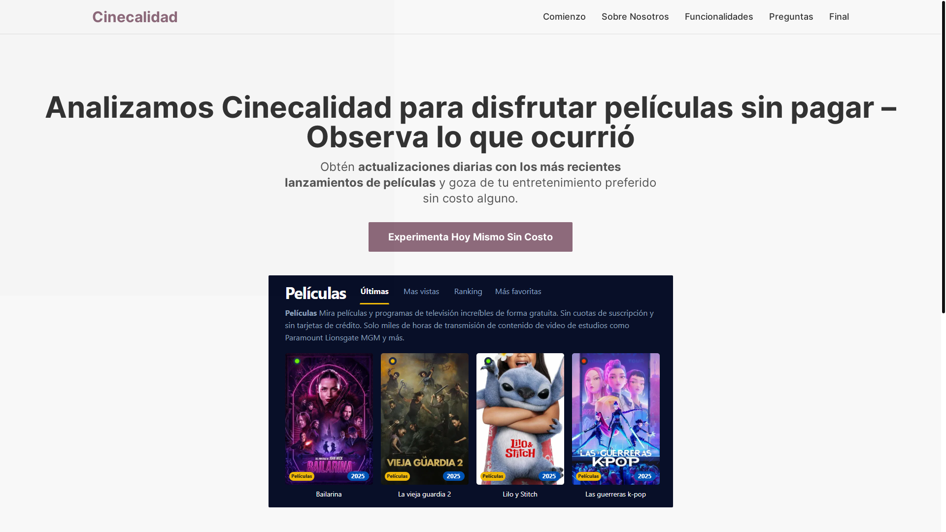 website screenshot of https://cinecalidad-iqtf.pages.dev/