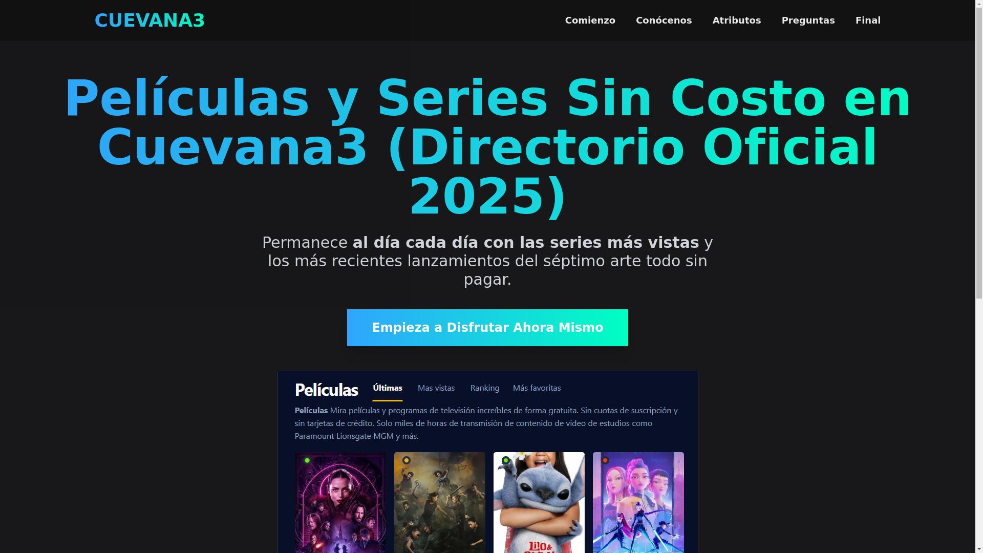 website screenshot of https://cuevana3-kv3d.pages.dev/