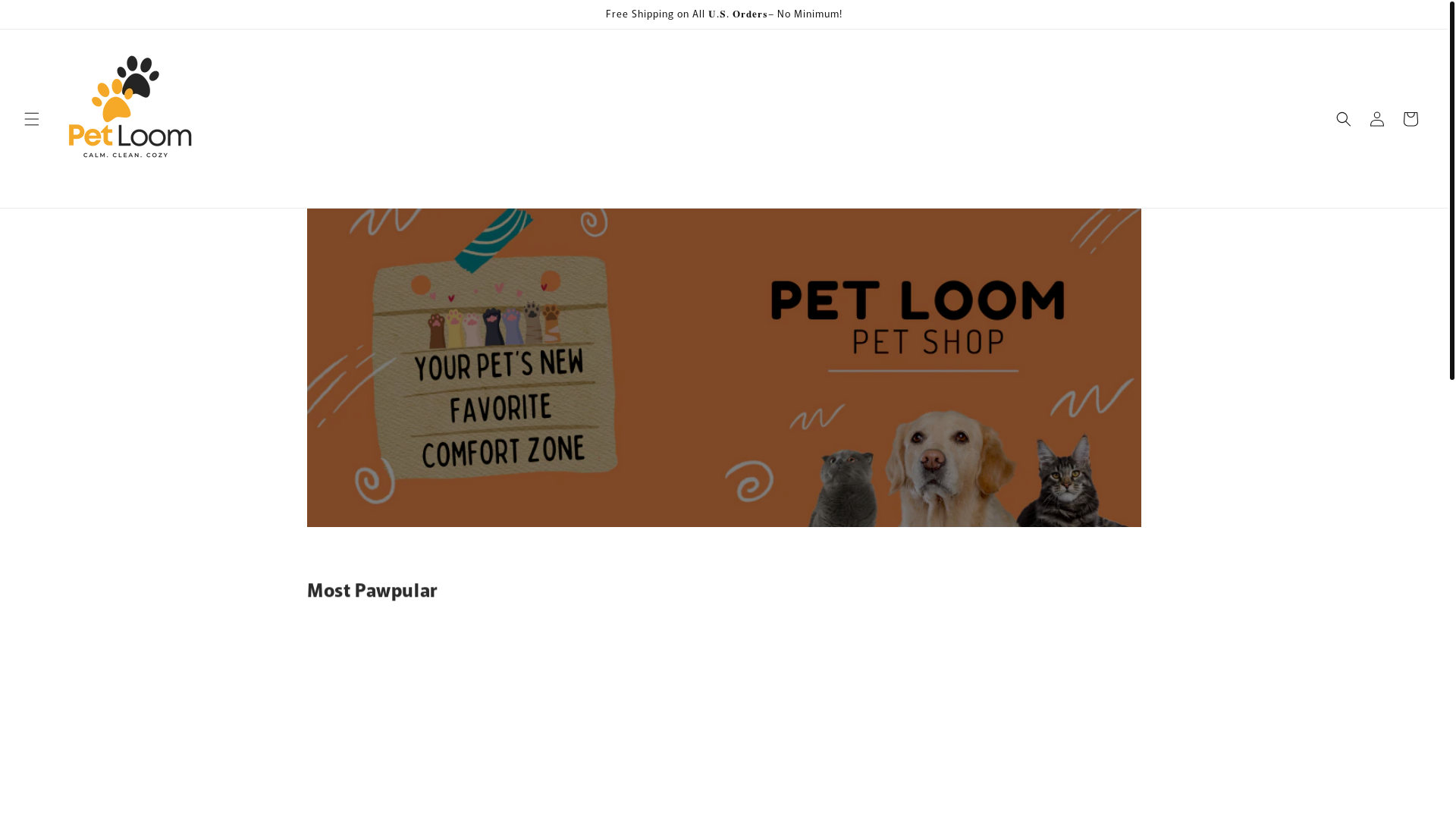 website screenshot of https://petloom.us/