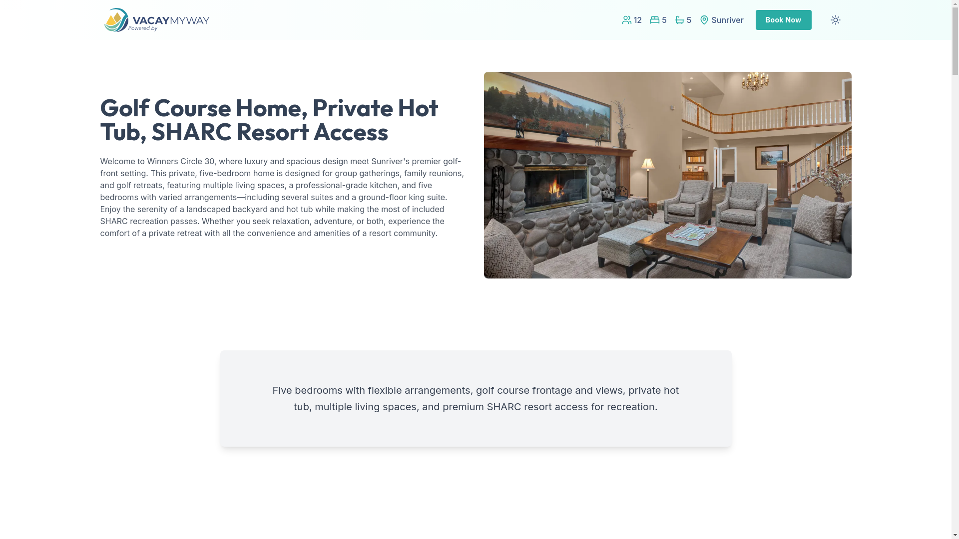 website screenshot of https://tranquilgreens.house/