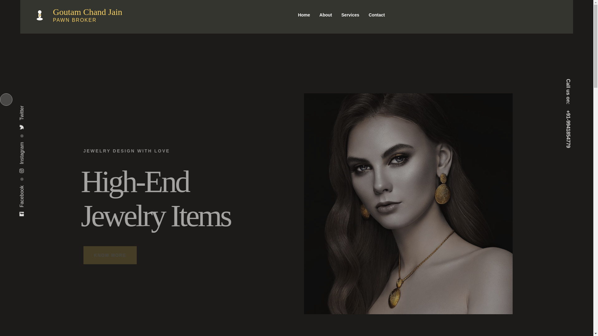 website screenshot of https://gautamchandjainpawnbroker.co.in/