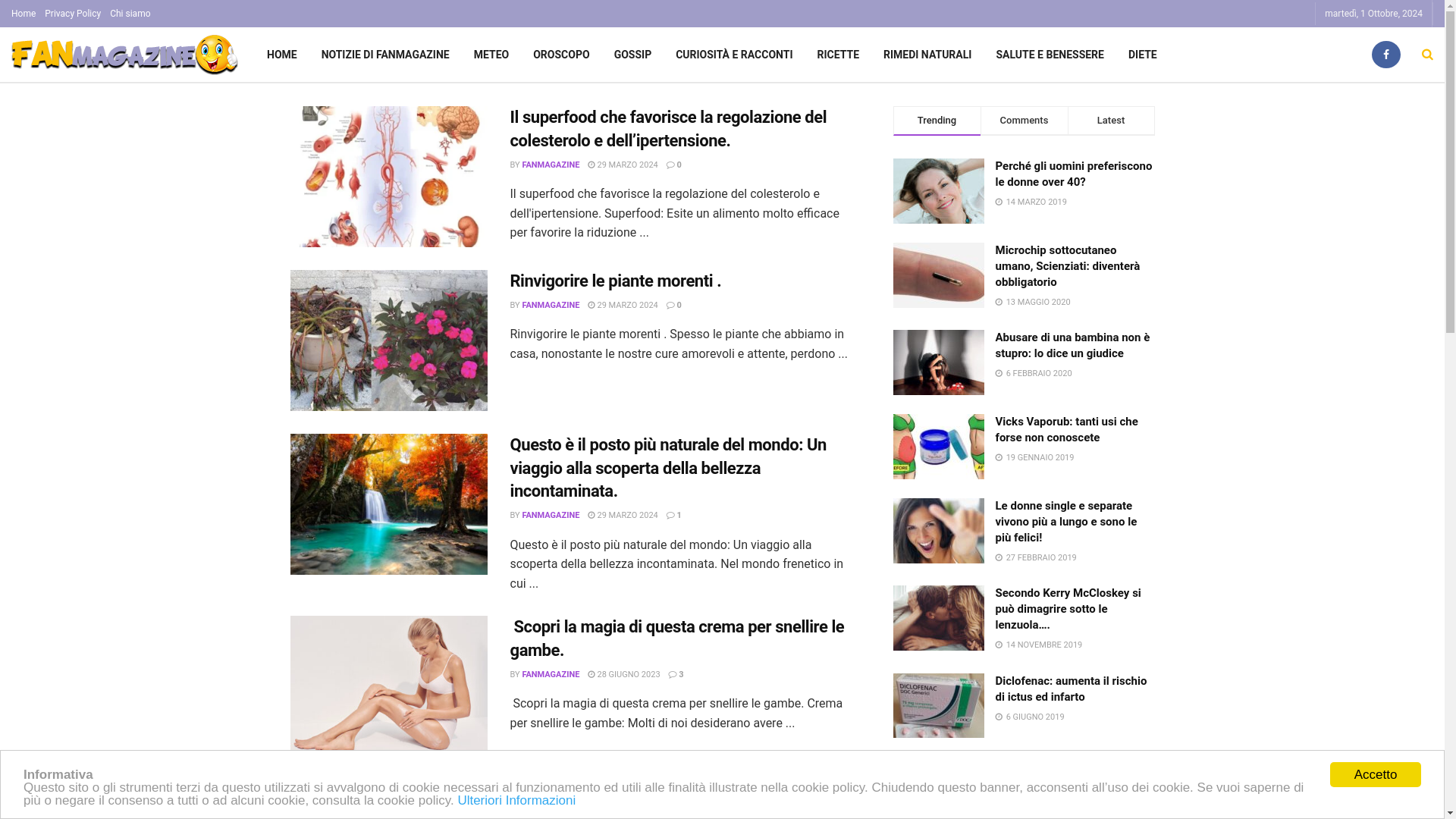 website screenshot of https://fanmagazine.it
