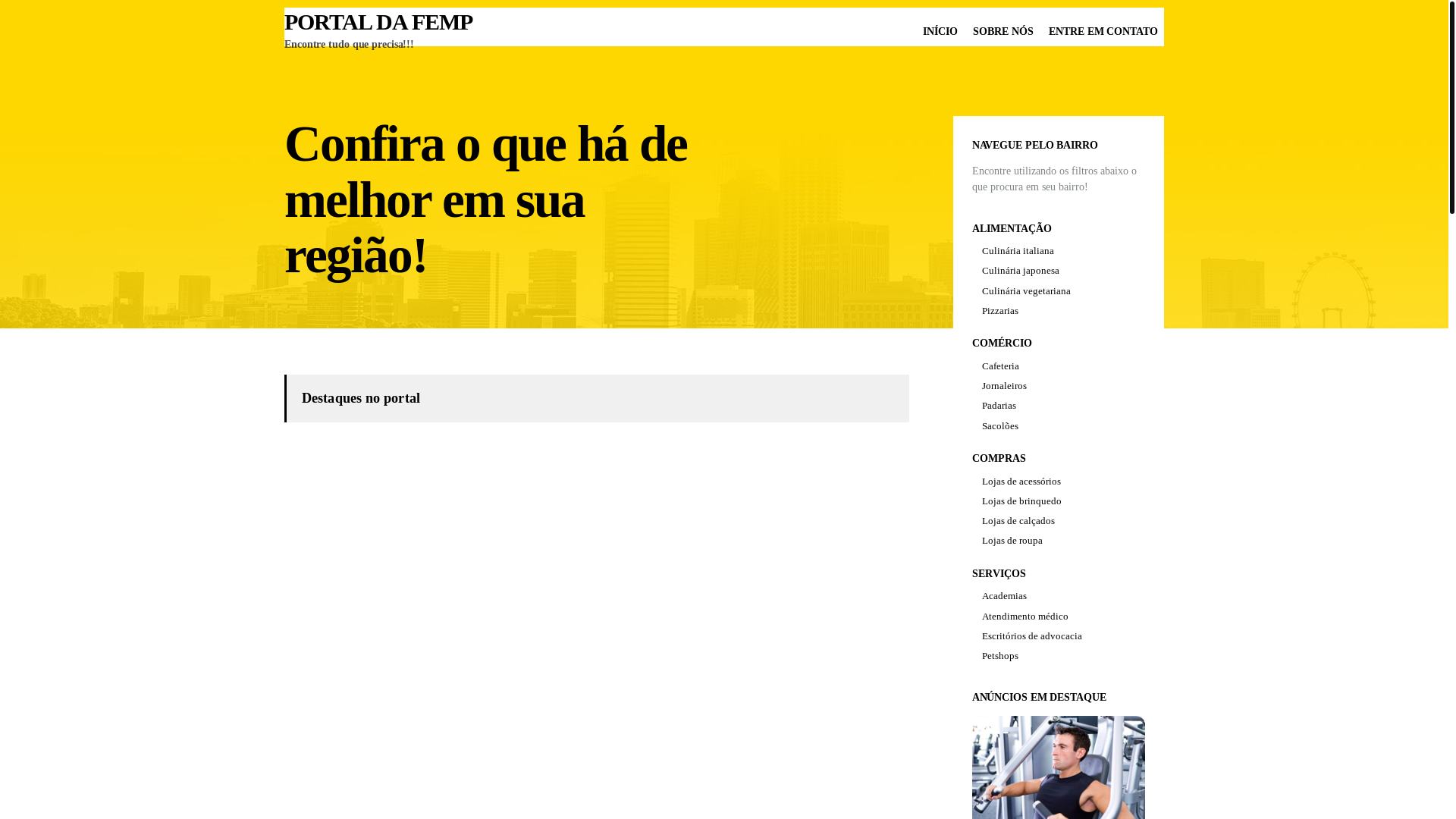 website screenshot of https://portalfempcontabil.com.br/