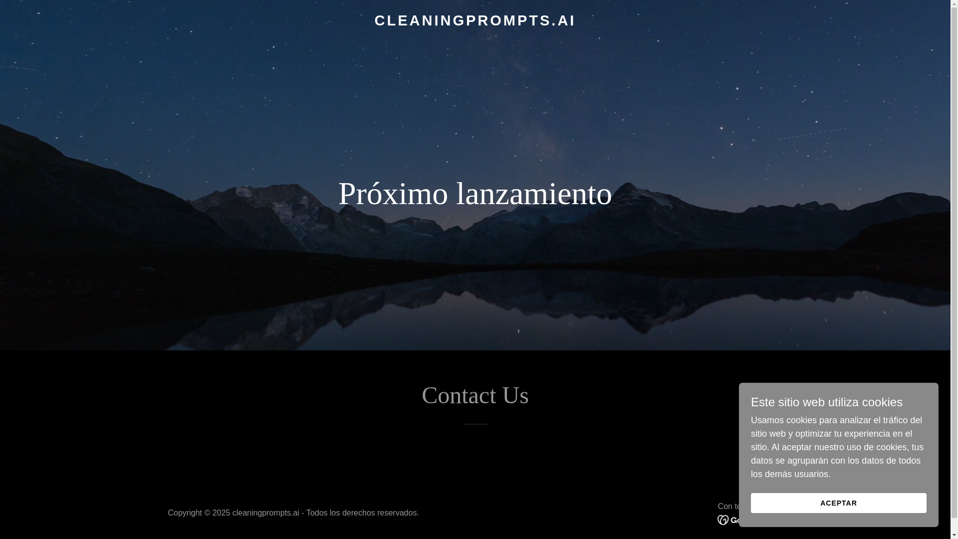 website screenshot of https://cleaningprompts.ai/