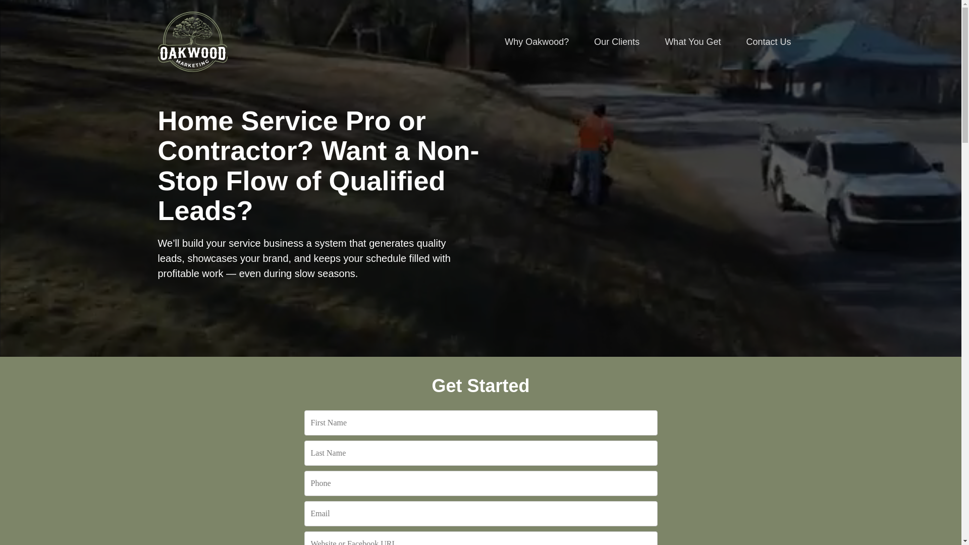 website screenshot of https://reachoakwood.com/